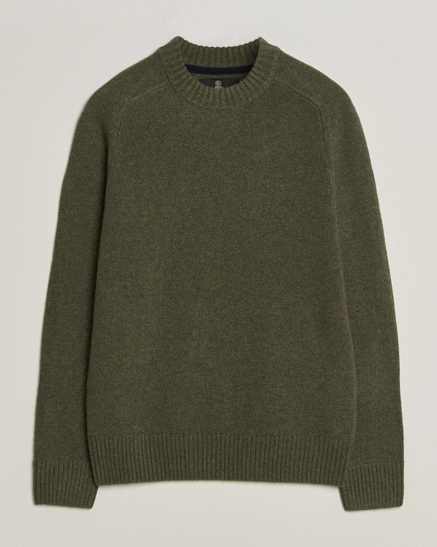 Herr | Tröjor | Barbour Lifestyle | Newtown Lambswool Crewneck Olive