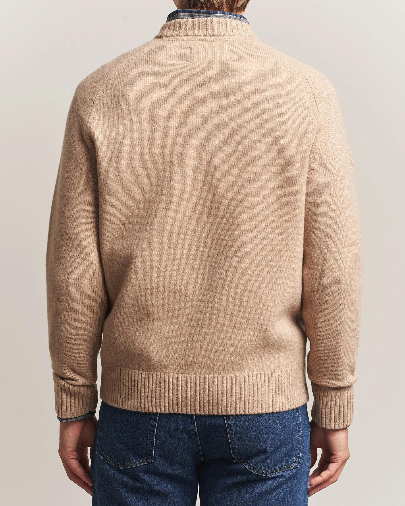 Herr | Tröjor | Barbour Lifestyle | Newtown Lambswool Crewneck Stone