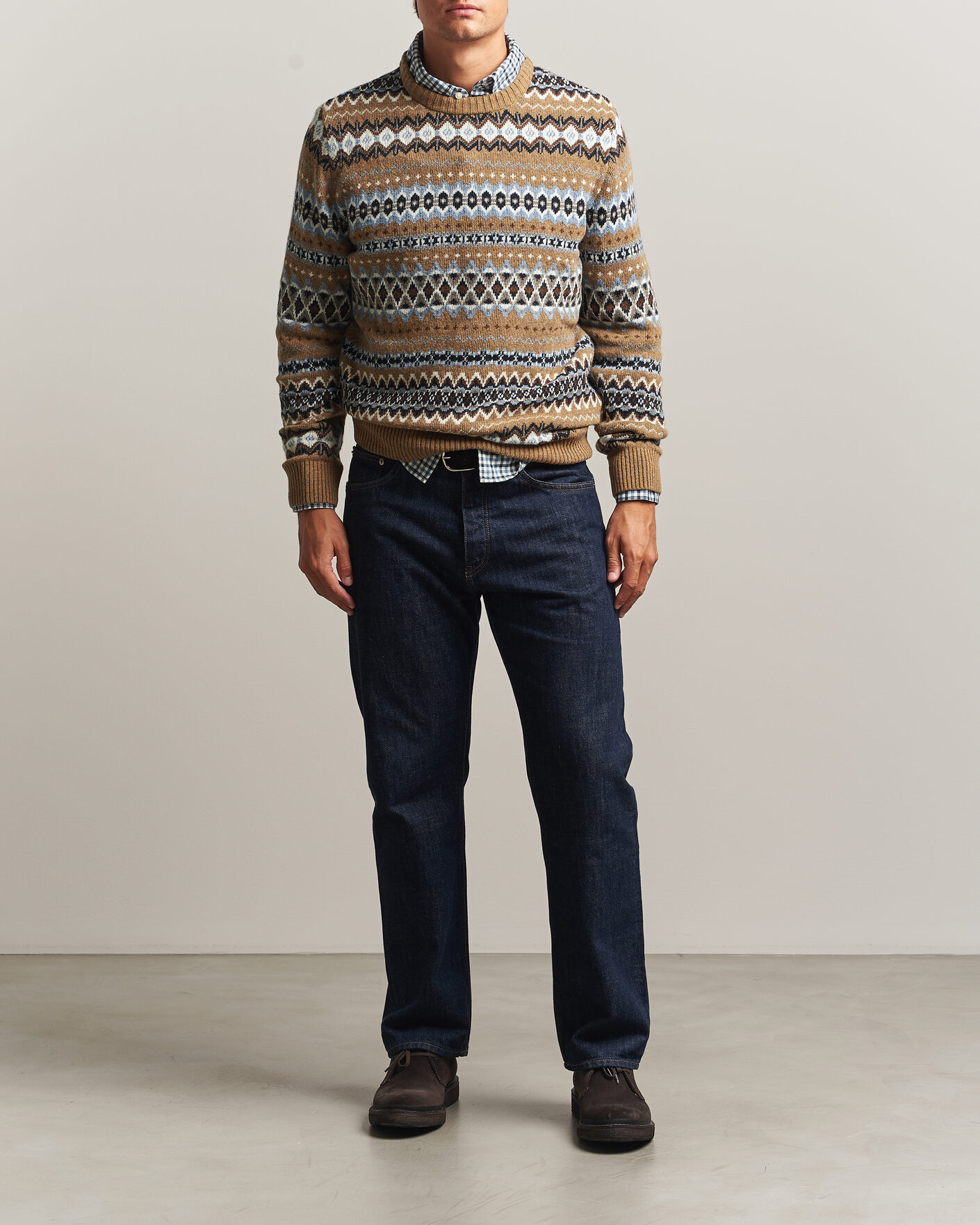 Herr | Tröjor | Barbour Lifestyle | Case Fairisle Crew Trench