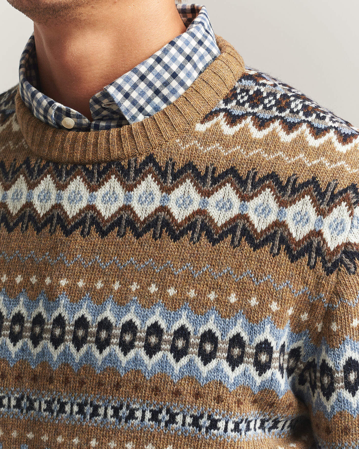 Herr | Tröjor | Barbour Lifestyle | Case Fairisle Crew Trench