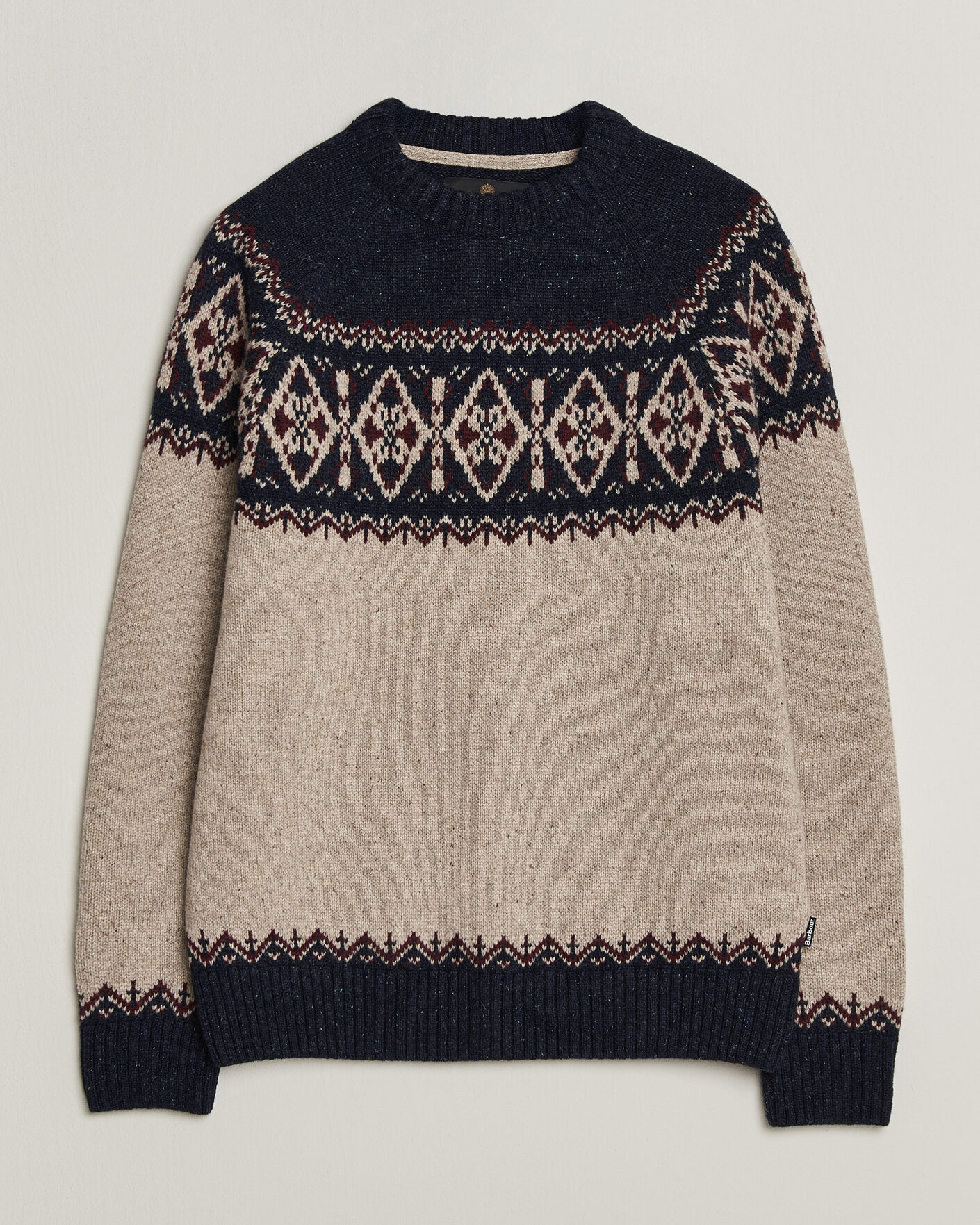 Herr | Tröjor | Barbour Lifestyle | Tisbury Fairisle Crew Navy