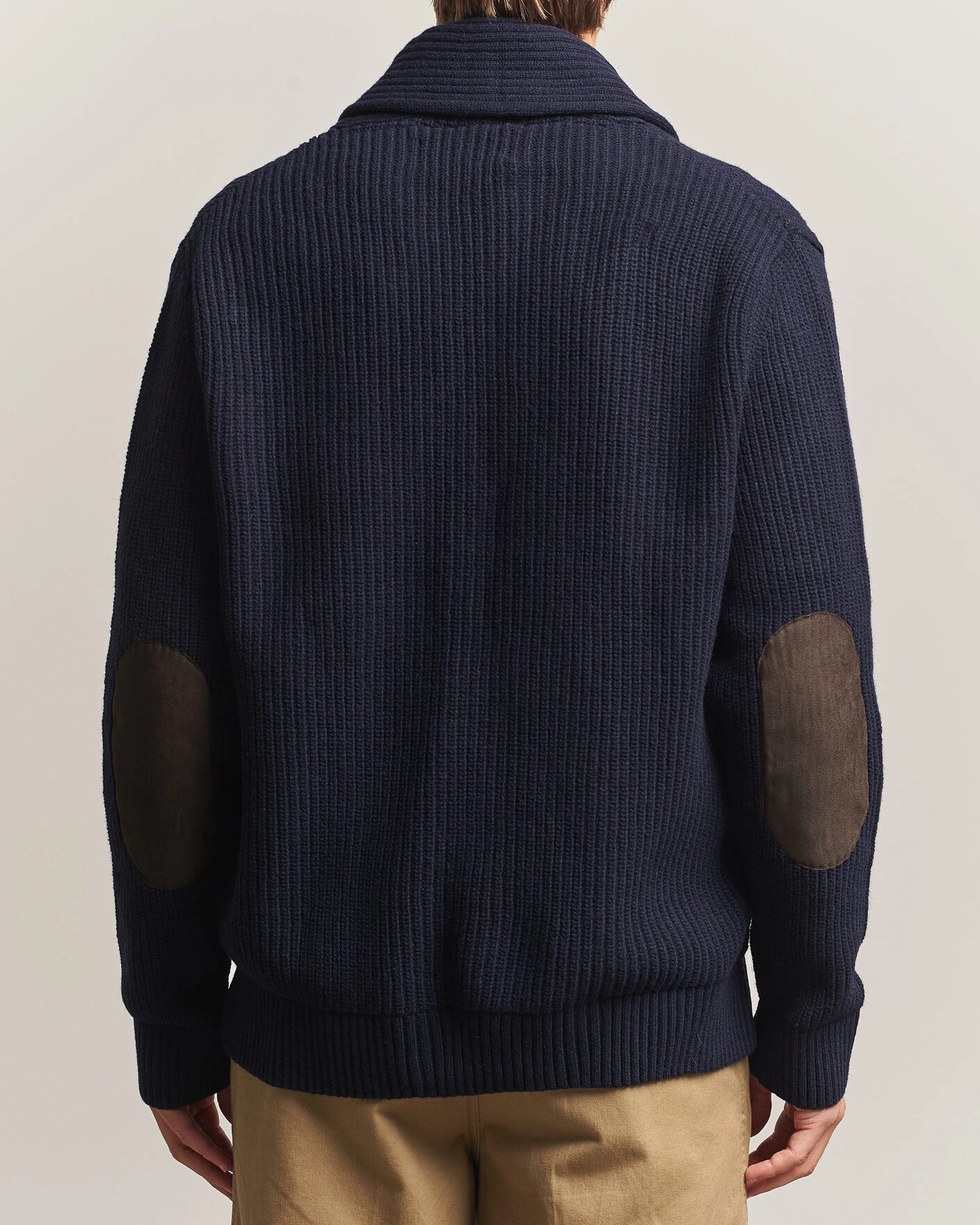 Herr | Tröjor | Barbour Lifestyle | Hartland Knitted Shawl Cardigan Navy