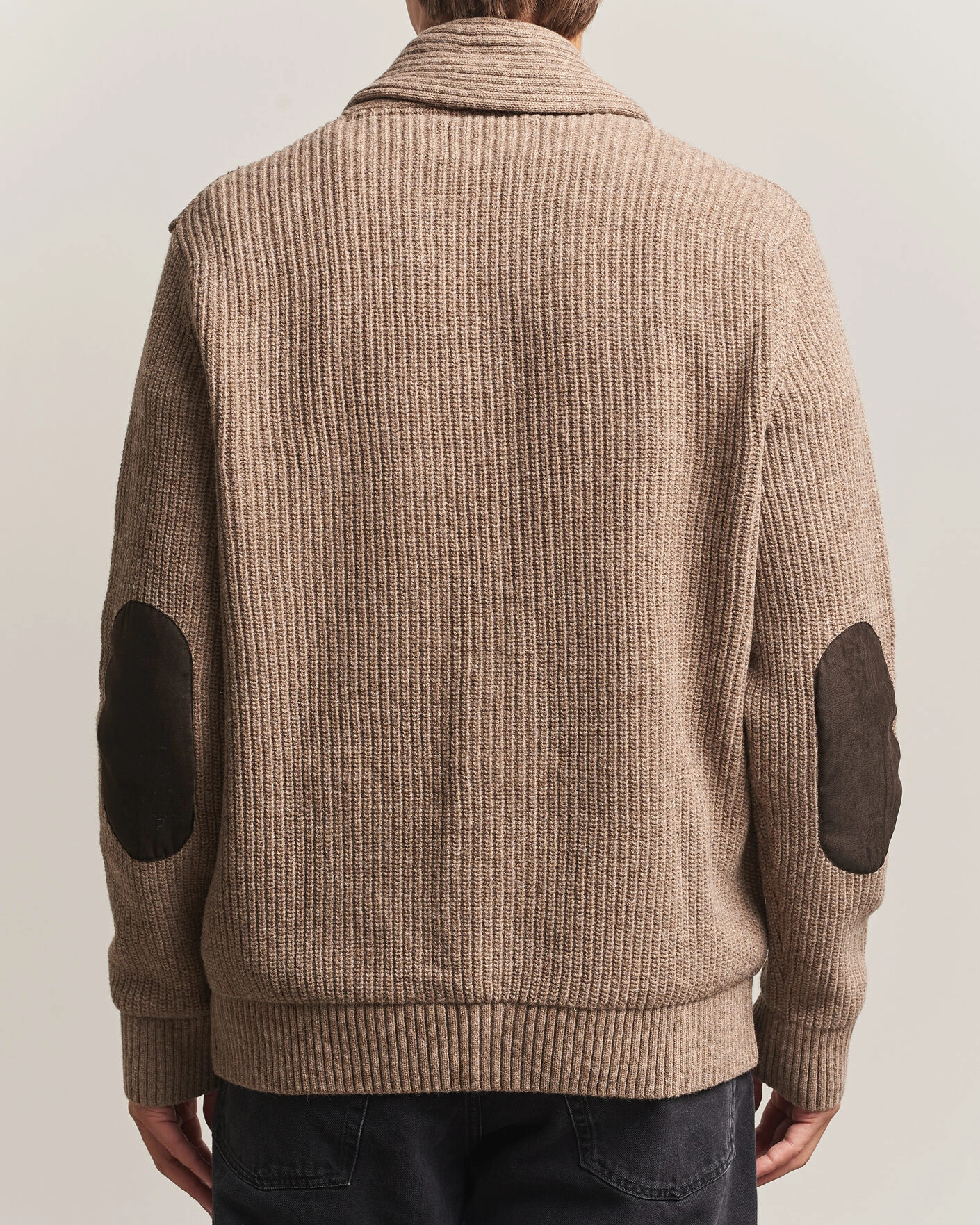 Herr | Tröjor | Barbour Lifestyle | Hartland Knitted Shawl Cardigan Stone