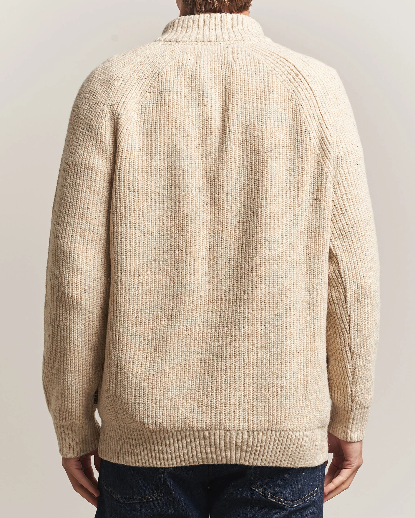 Herr | Tröjor | Barbour Lifestyle | Essentials Donegal Half Zip Pearl
