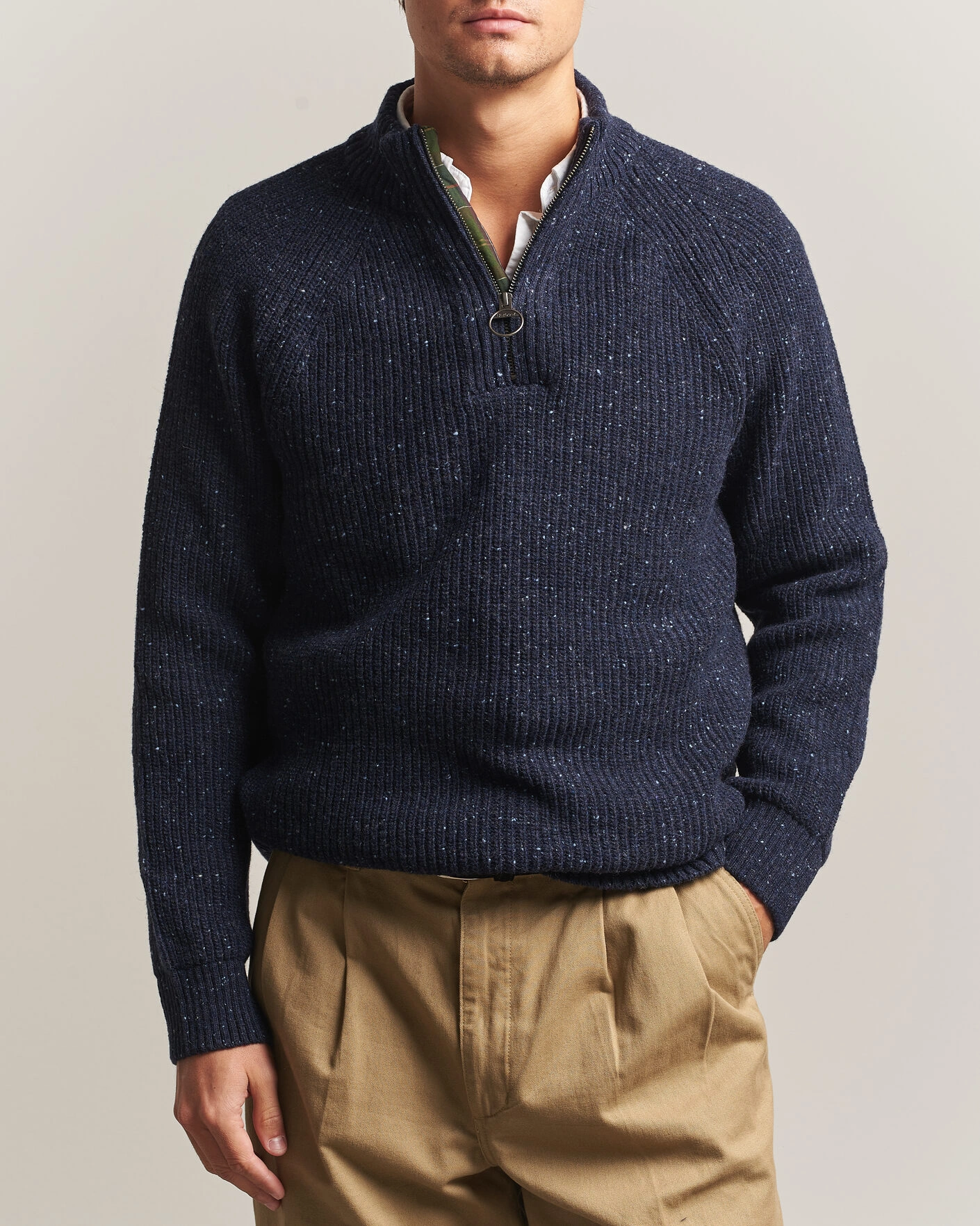 Herr | Tröjor | Barbour Lifestyle | Essentials Donegal Half Zip Navy