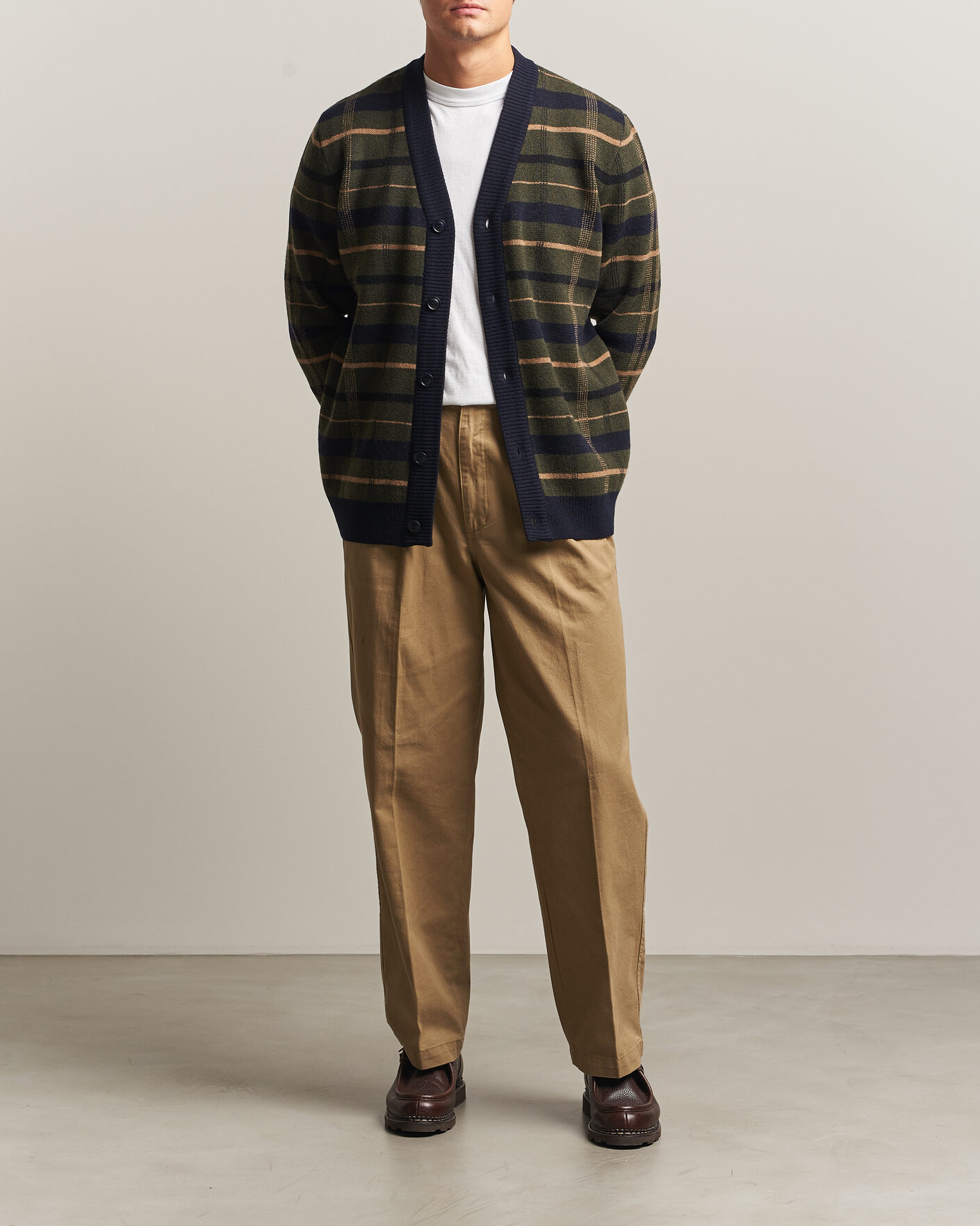 Herr | Tröjor | Barbour Lifestyle | Kane Knitted Cardigan Navy