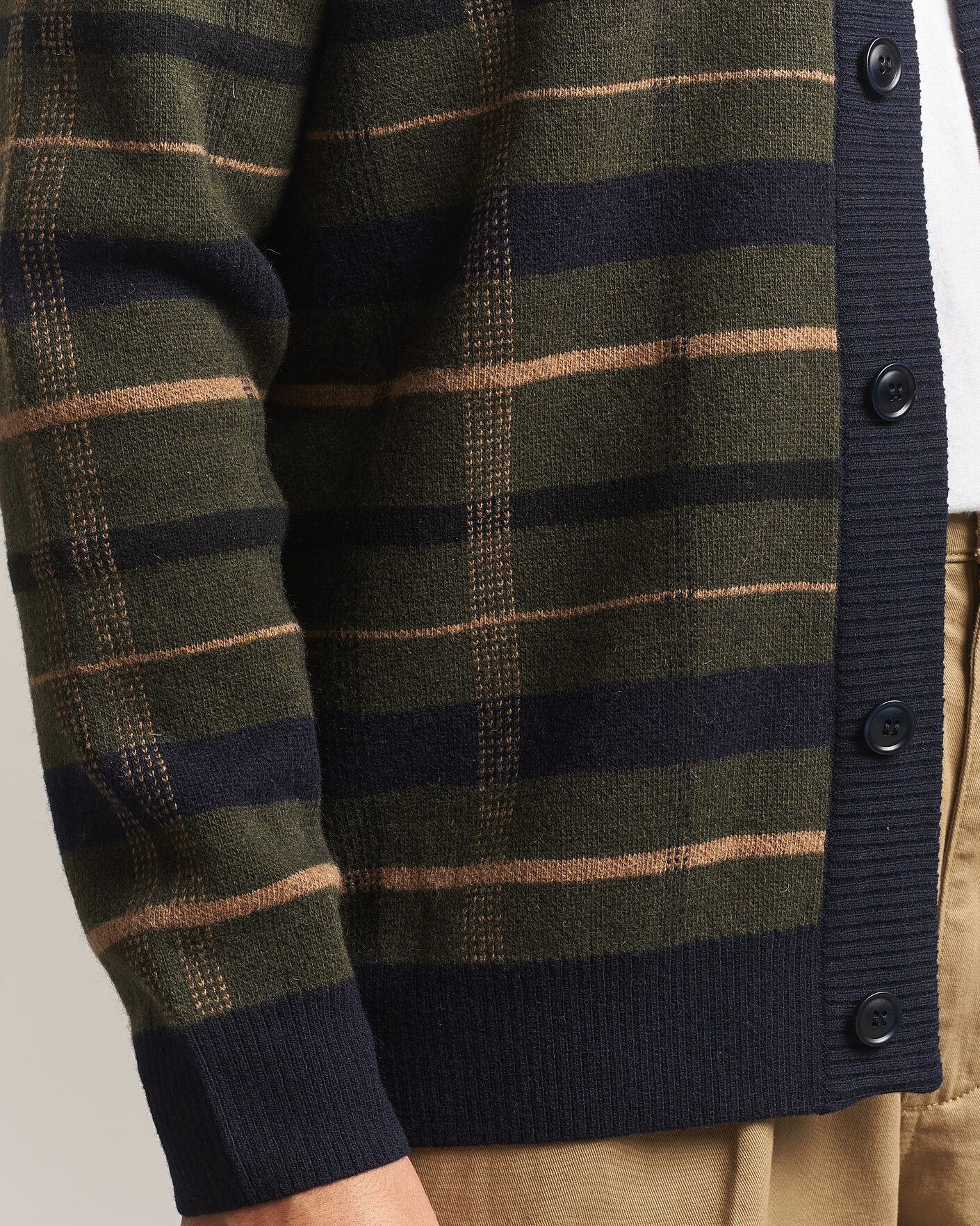 Herr | Tröjor | Barbour Lifestyle | Kane Knitted Cardigan Navy