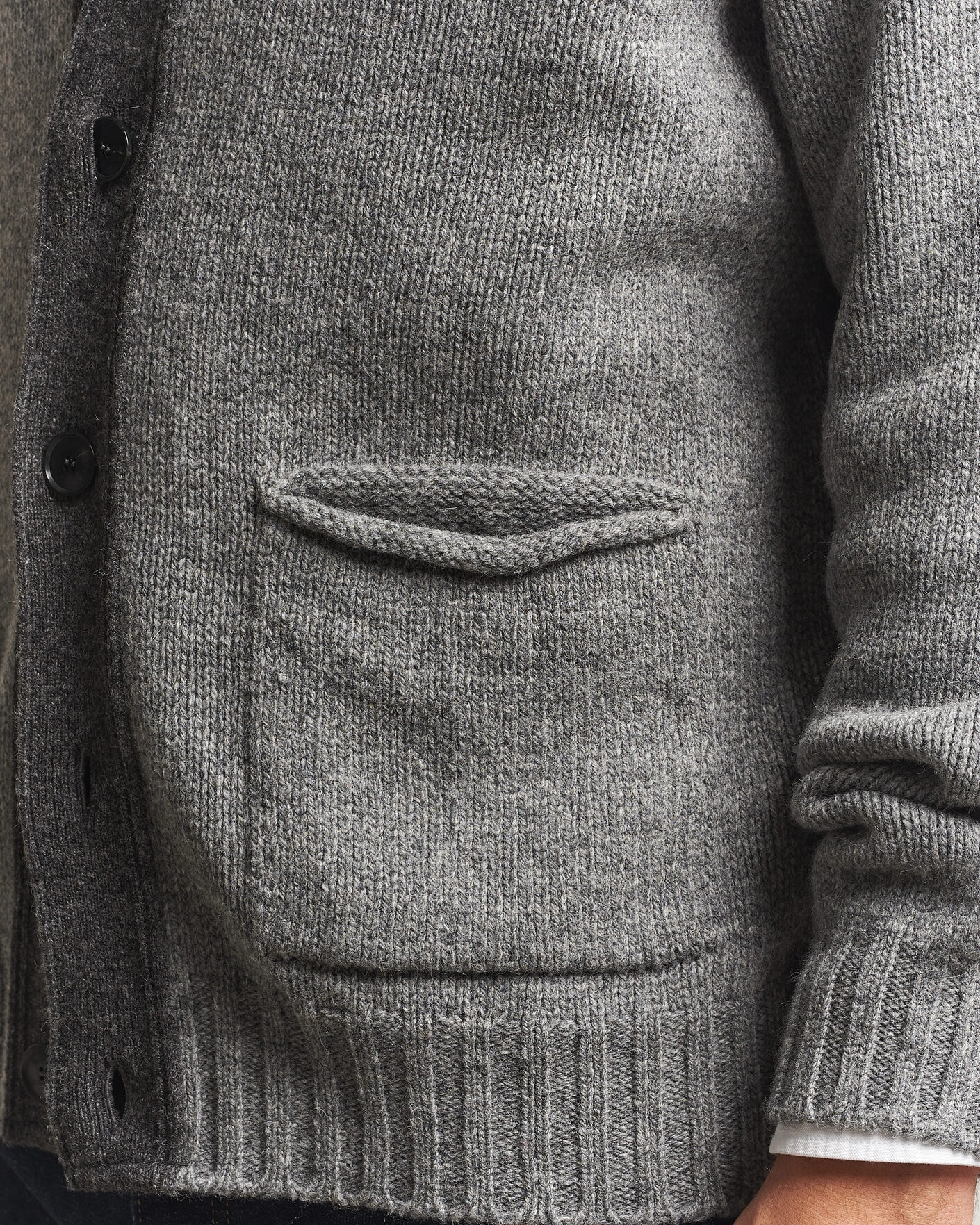 Herr | Tröjor | Barbour Lifestyle | Scottish Made Knitted Cardigan Grey Marl