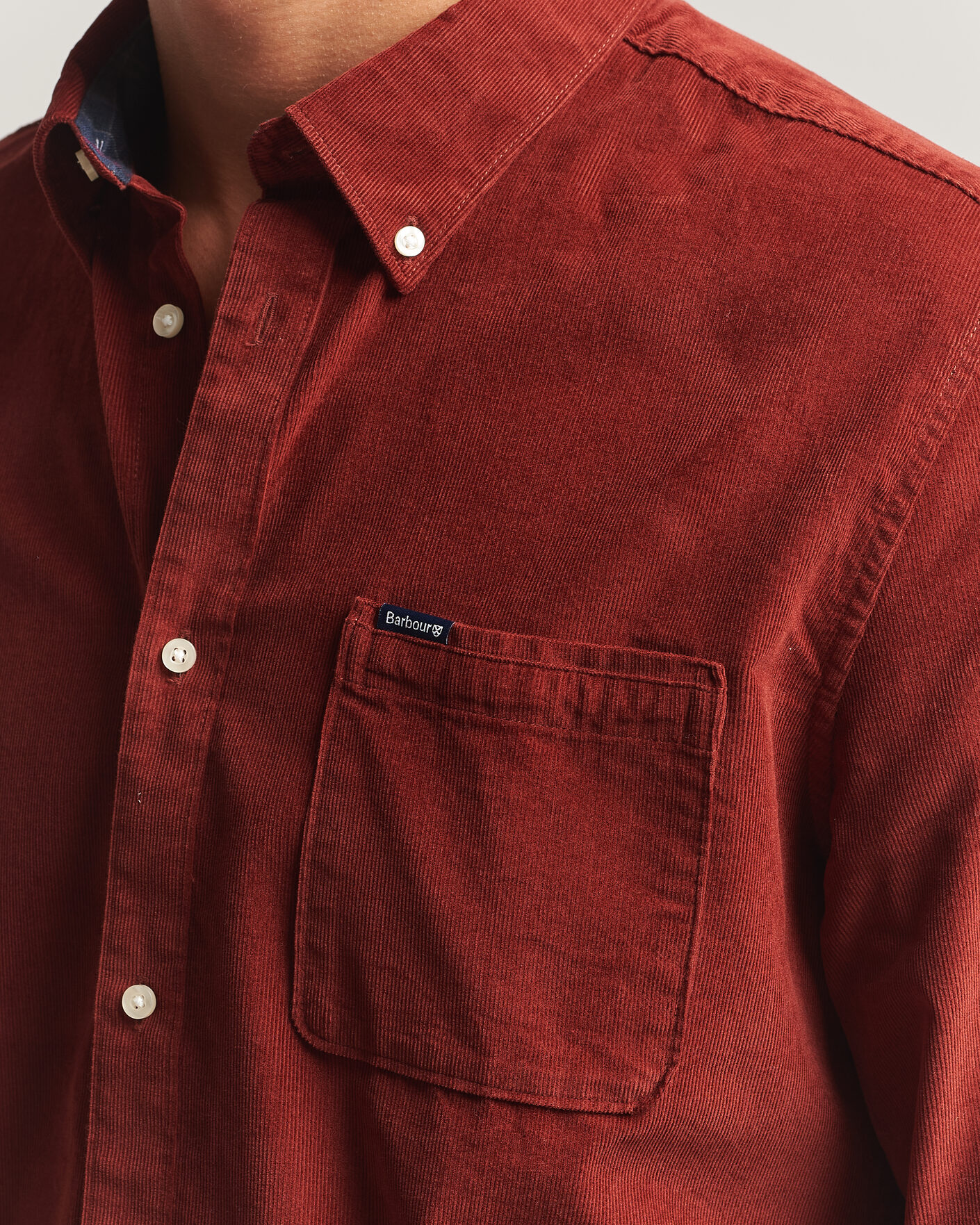 Herr | Skjortor | Barbour Lifestyle | Ramsey Corduroy Shirt Russet Brown
