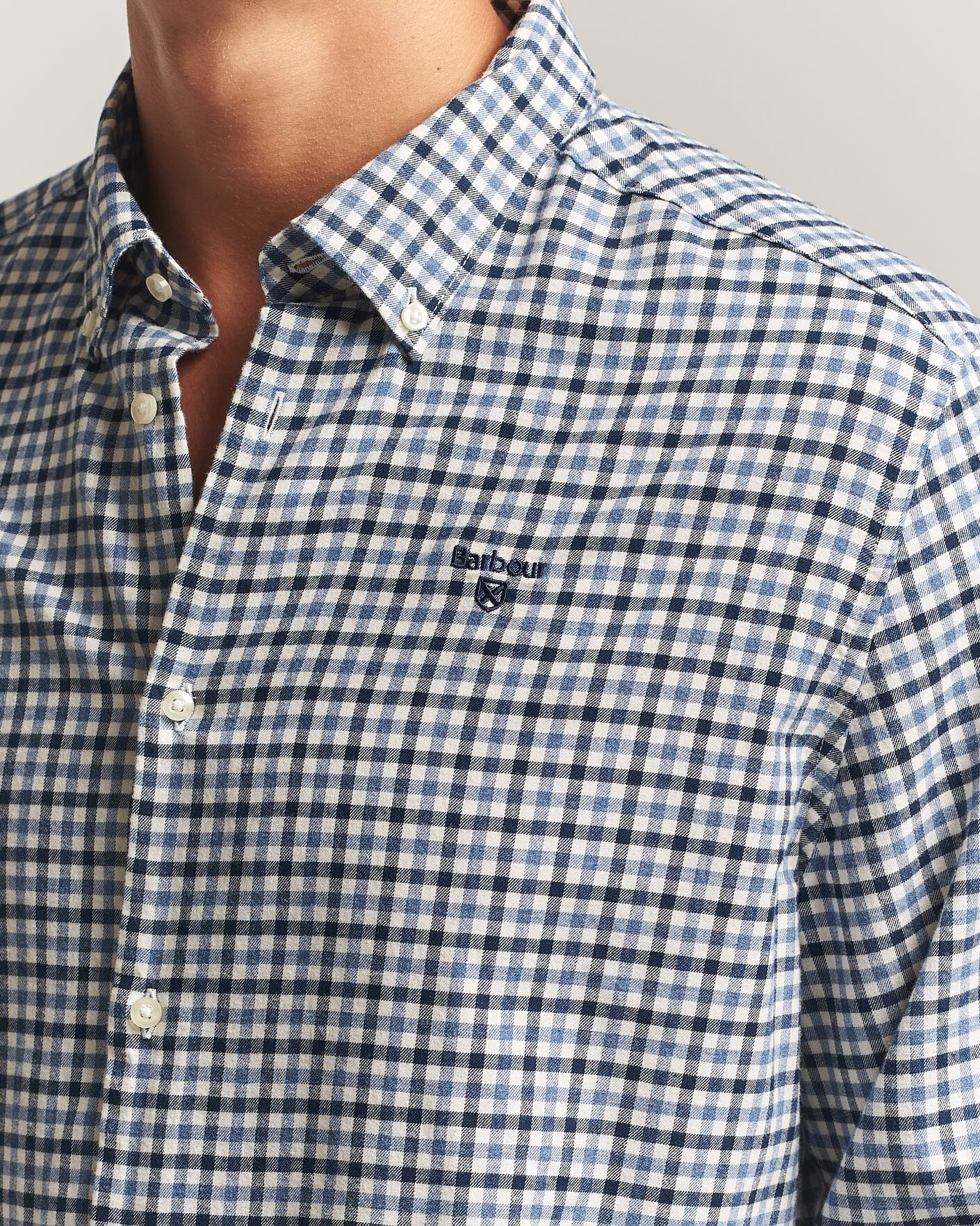 Herr | Skjortor | Barbour Lifestyle | Flannel Check Shirt Shadow Classic