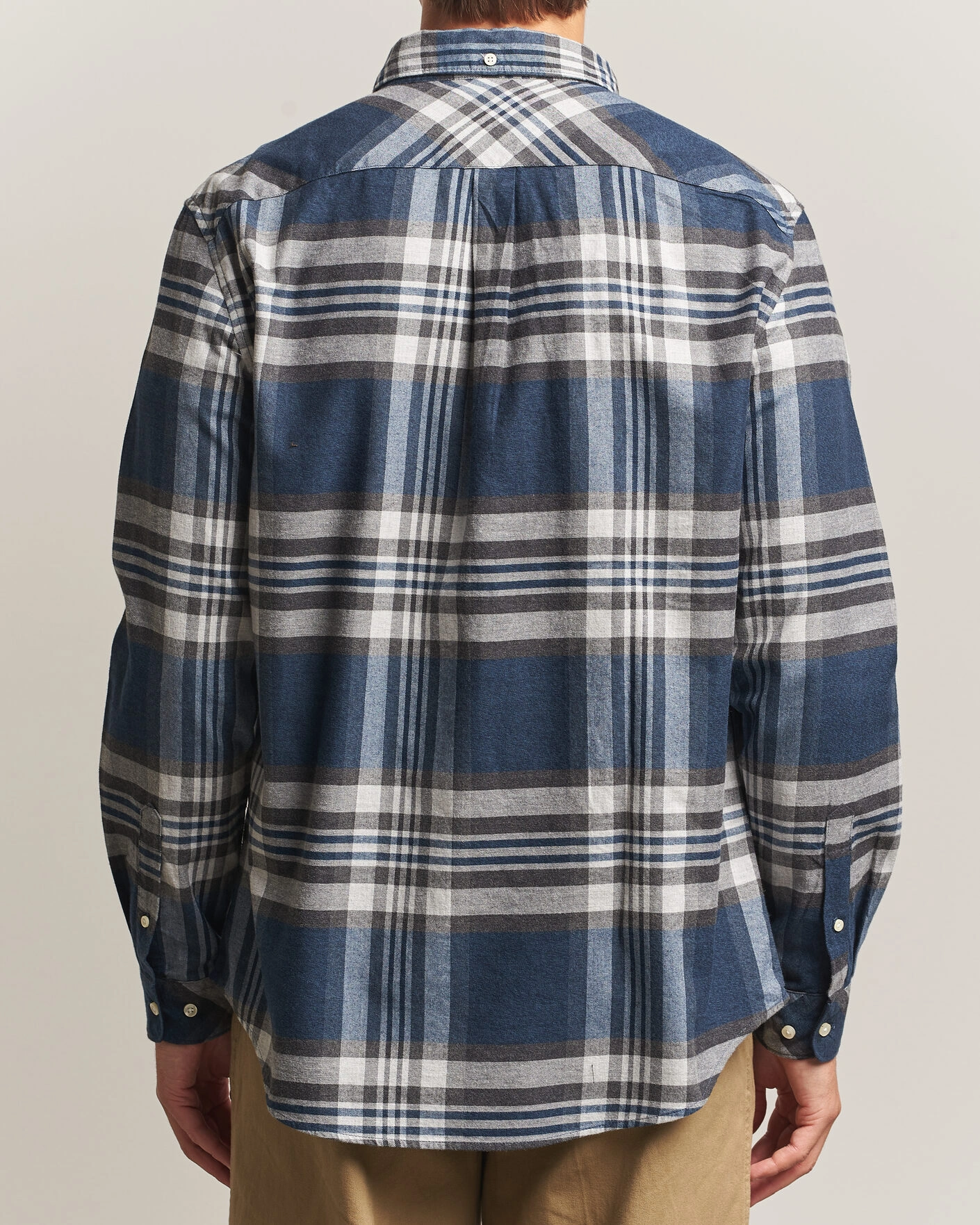 Herr | Skjortor | Barbour Lifestyle | Dove Dave Flannel Check Shirt Grey Marl