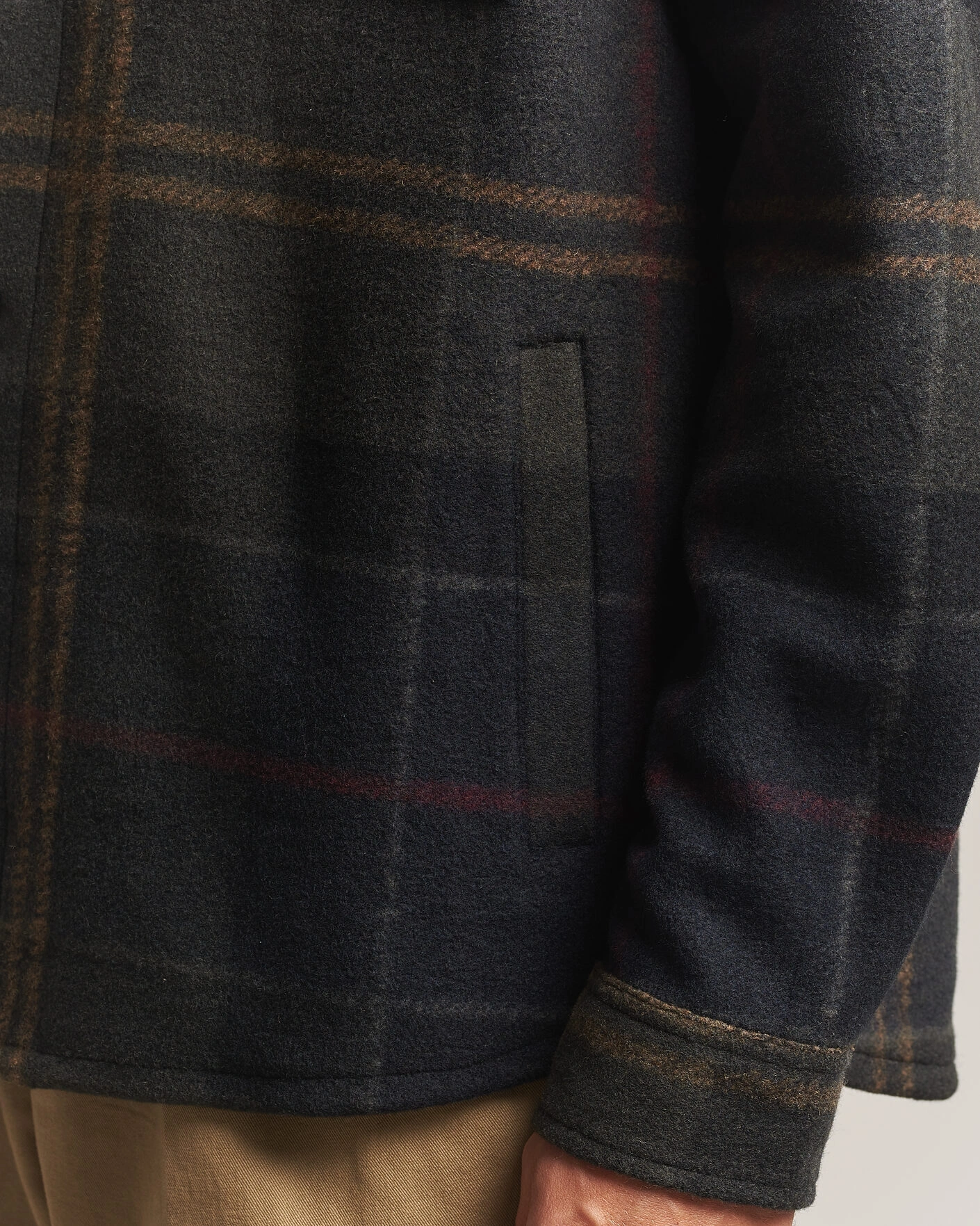 Herr | Skjortor | Barbour Lifestyle | Woodlane Brushed Check Overshirt Shadow Classic