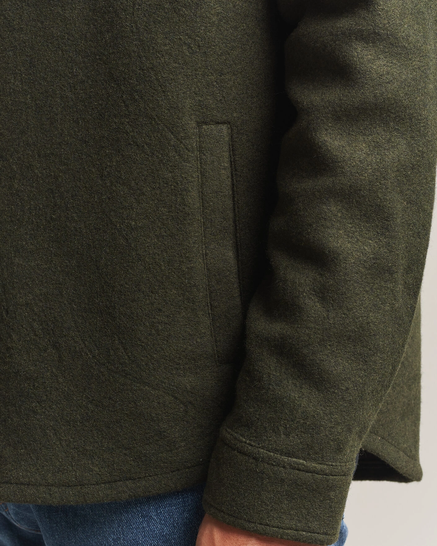Herr | Skjortor | Barbour Lifestyle | Marltown Tailored Wool Blend Overshirt Sage
