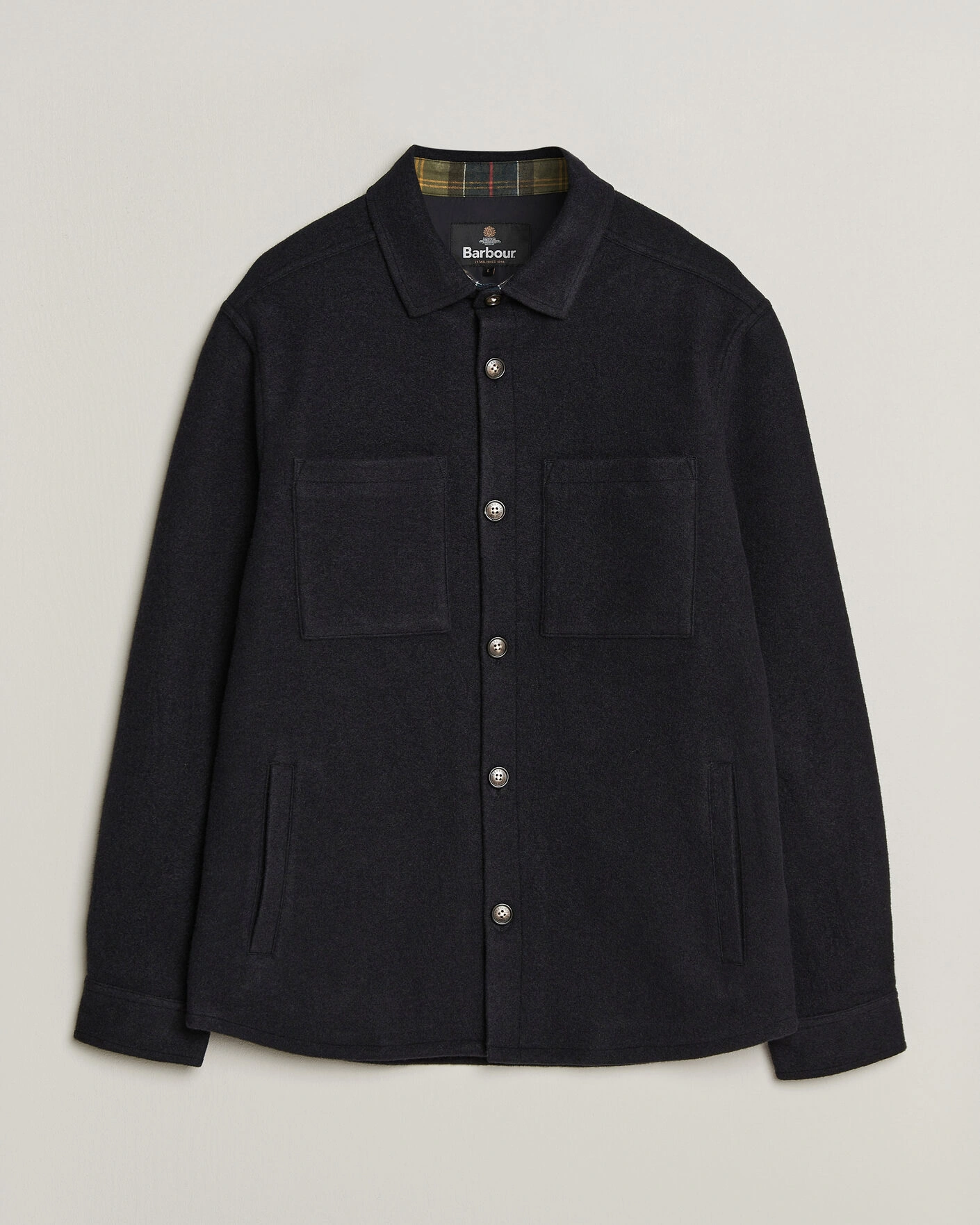 Herr | Skjortor | Barbour Lifestyle | Marltown Tailored Wool Blend Overshirt Navy