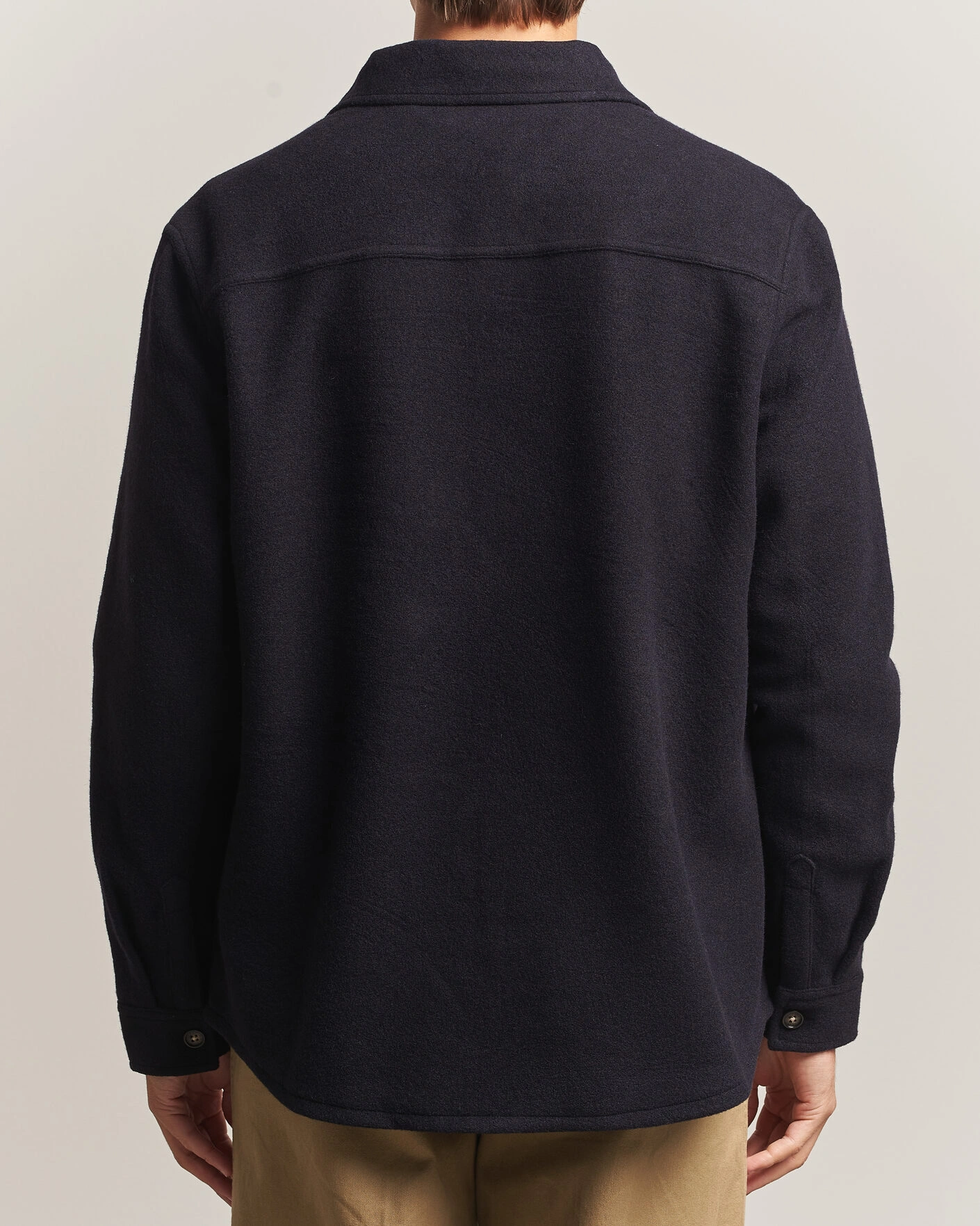Herr | Skjortor | Barbour Lifestyle | Marltown Tailored Wool Blend Overshirt Navy