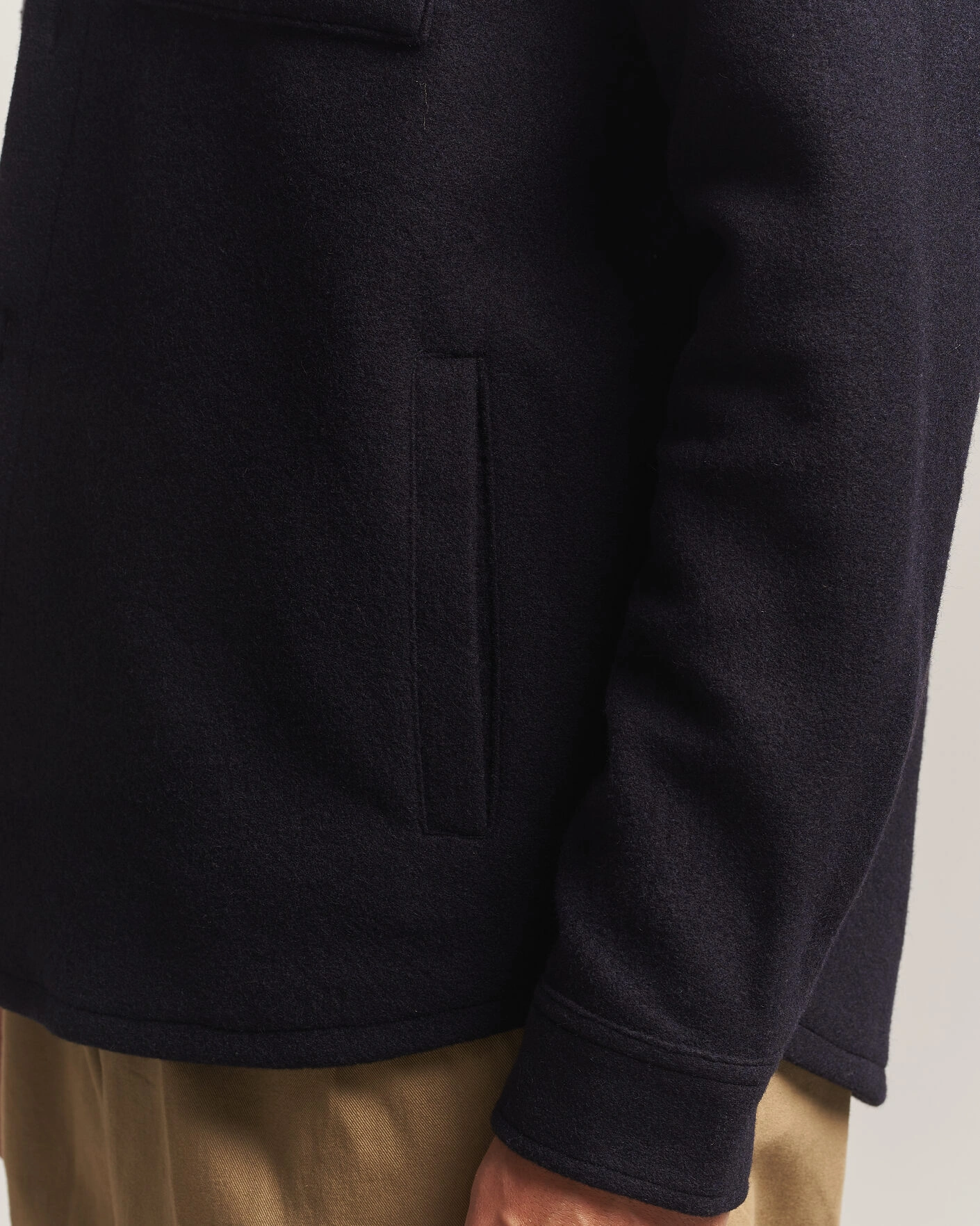 Herr | Skjortor | Barbour Lifestyle | Marltown Tailored Wool Blend Overshirt Navy
