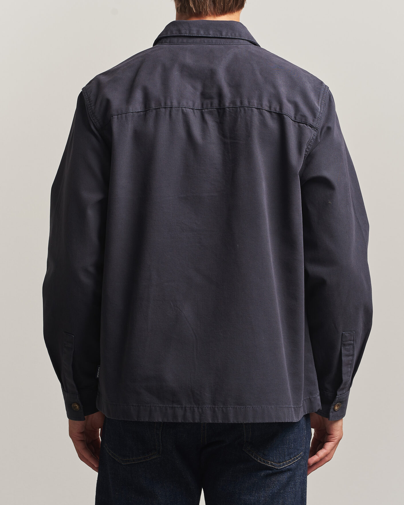 Herr | Skjortor | Barbour Lifestyle | Tartan trimed Washed Overshirt Dark Navy