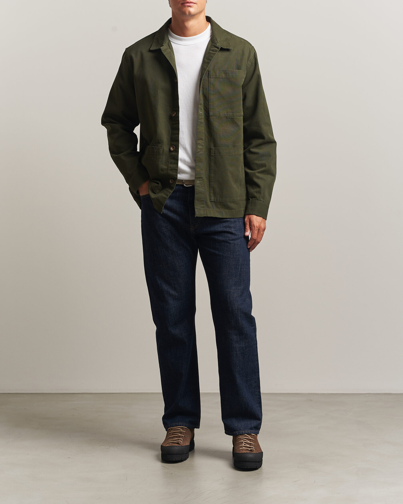 Herr | Skjortor | Barbour Lifestyle | Tartan trimed Washed Overshirt Sage