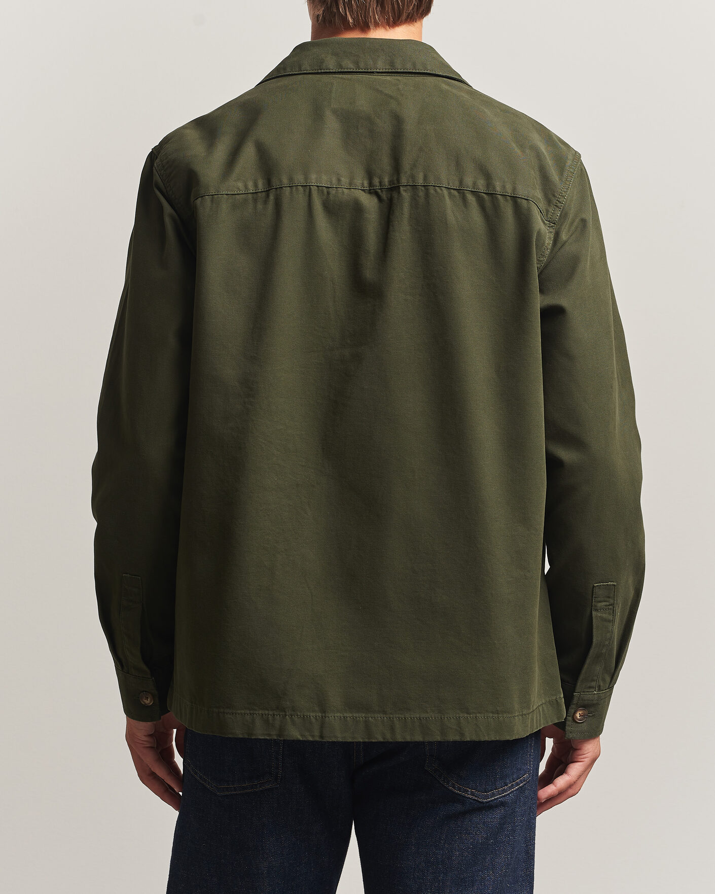 Herr | Skjortor | Barbour Lifestyle | Tartan trimed Washed Overshirt Sage