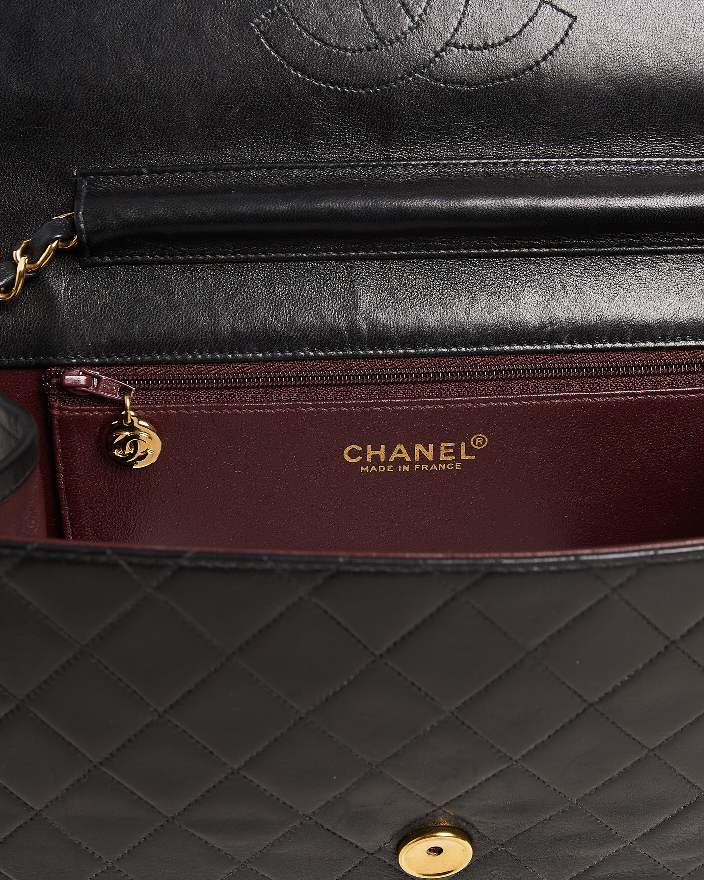Herr | Pre-Owned & Vintage Bags | Chanel Pre-Owned | Single Flap Bag Black