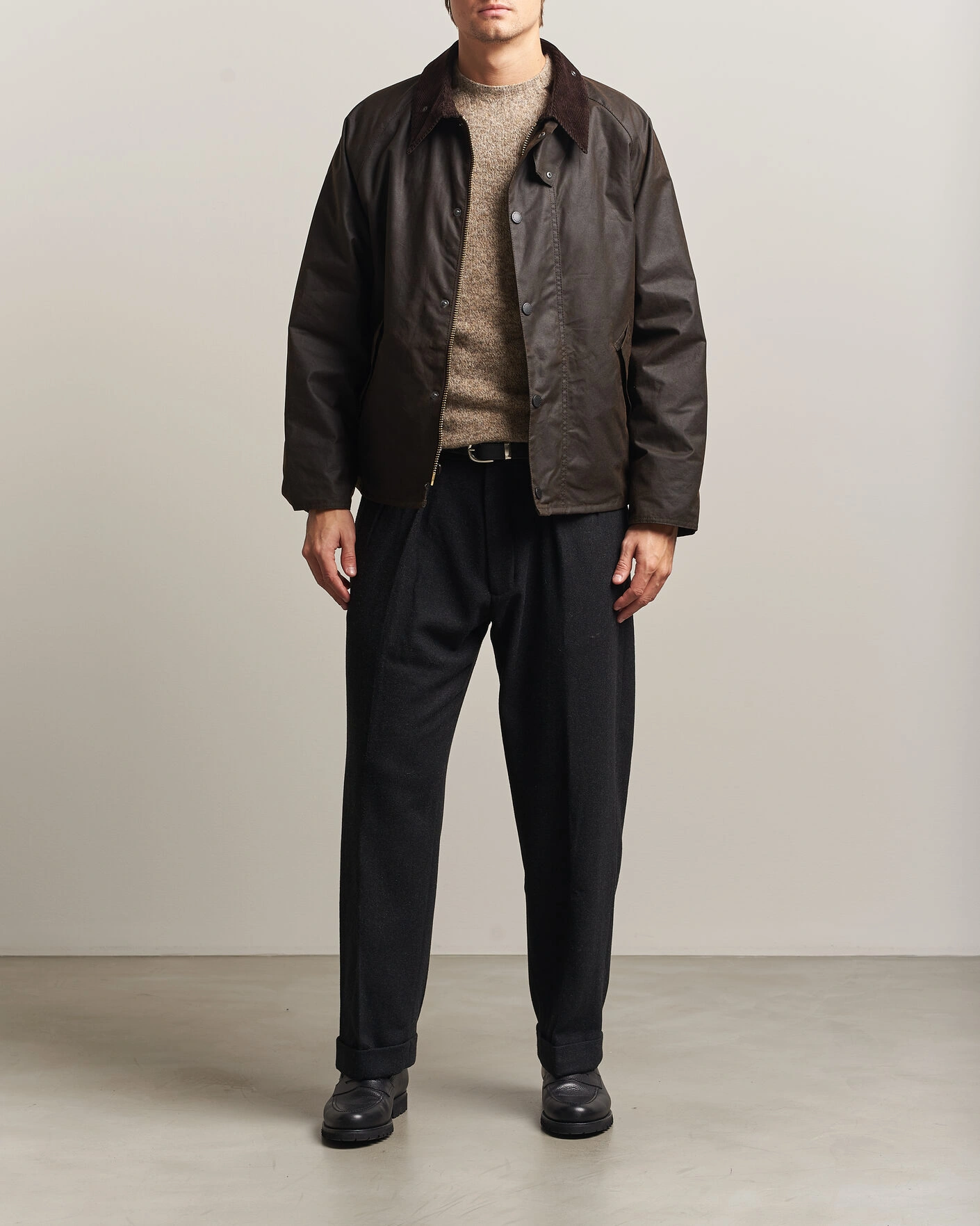 Herr | Jackor | Barbour Heritage | Transport Wax Jacket Dark Brown