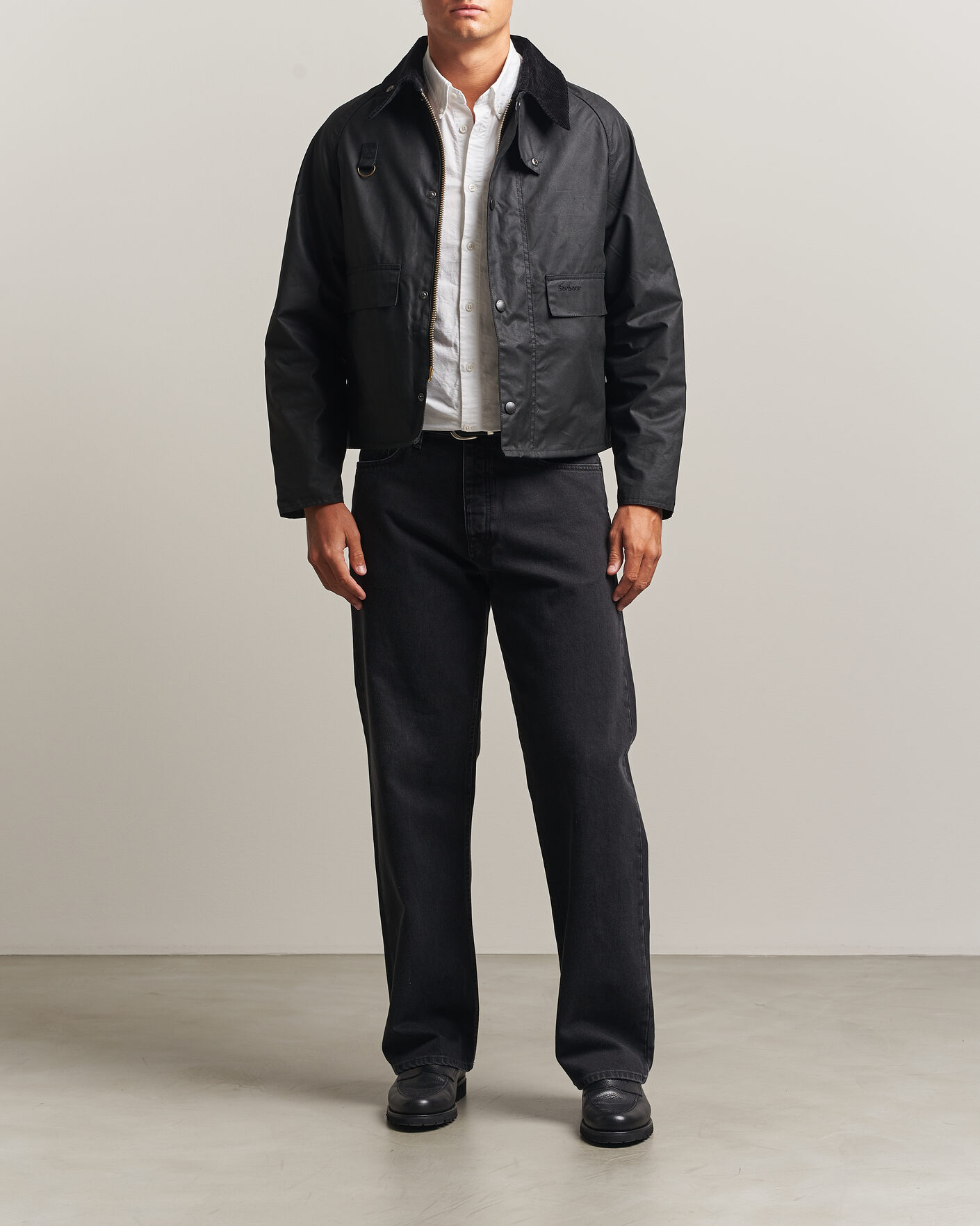 Herr | Jackor | Barbour Heritage | Spey Wax Jacket Black