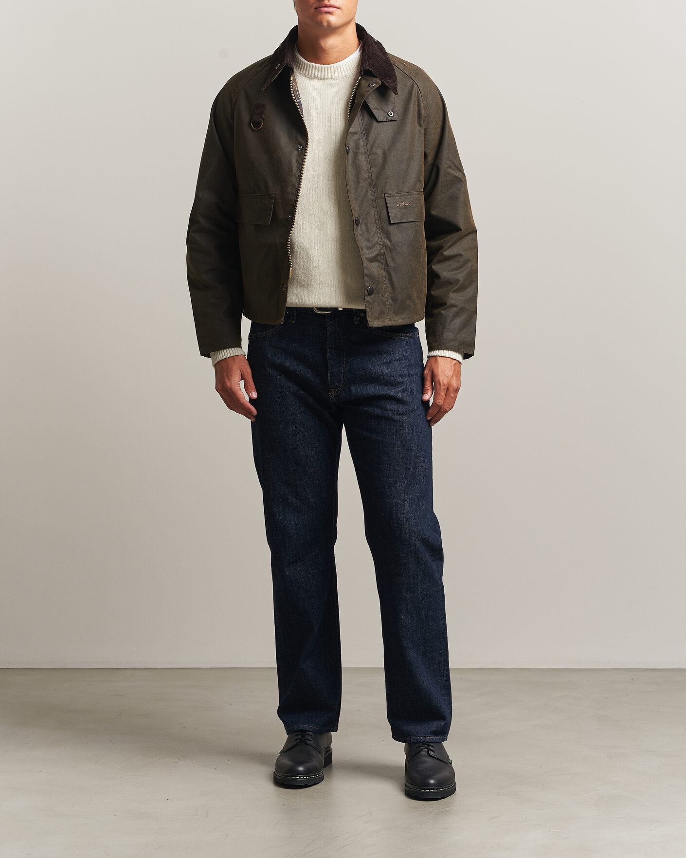 Herr | Jackor | Barbour Heritage | Spey Wax Jacket Olive