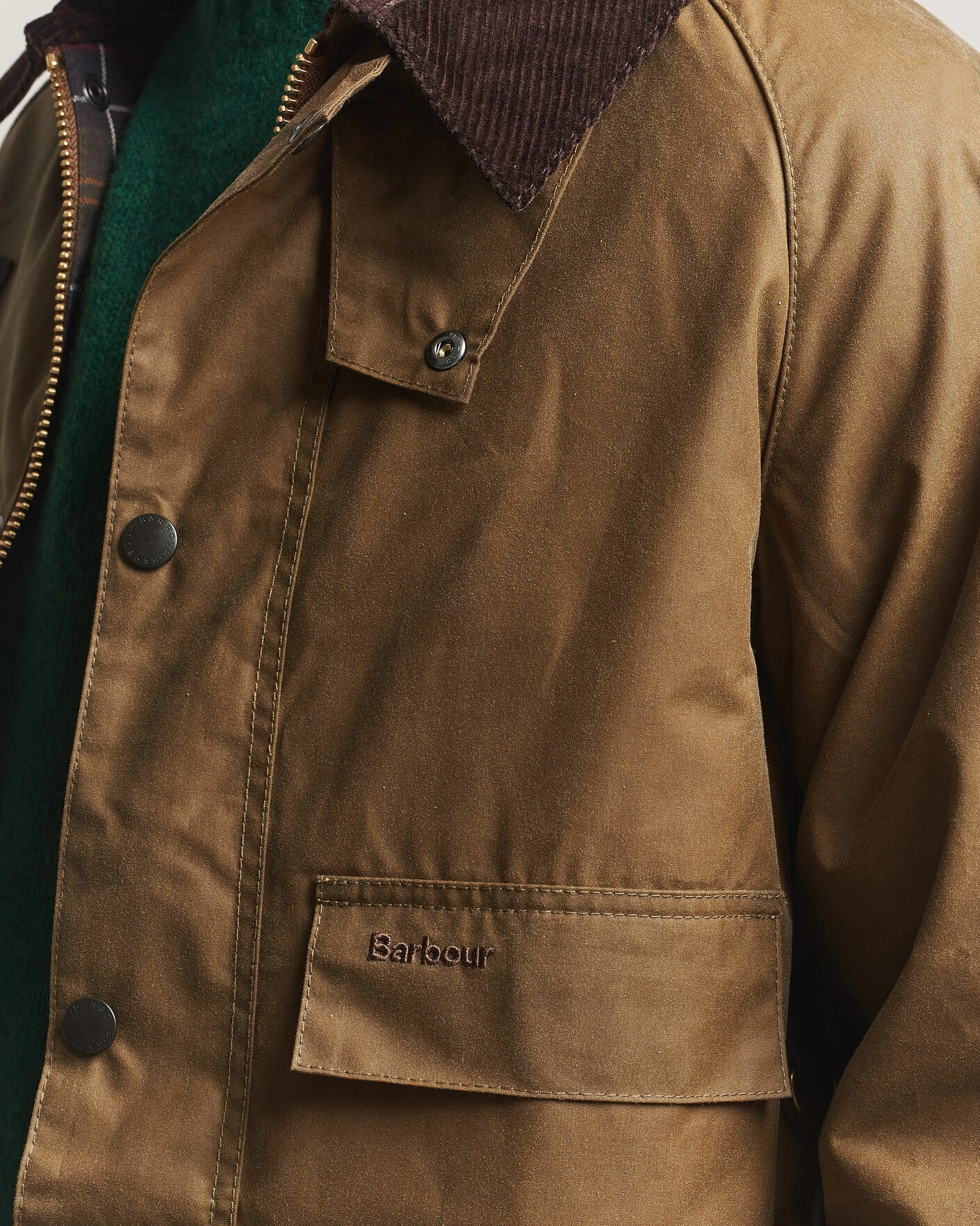Herr | Jackor | Barbour Heritage | Spey Wax Jacket Sand