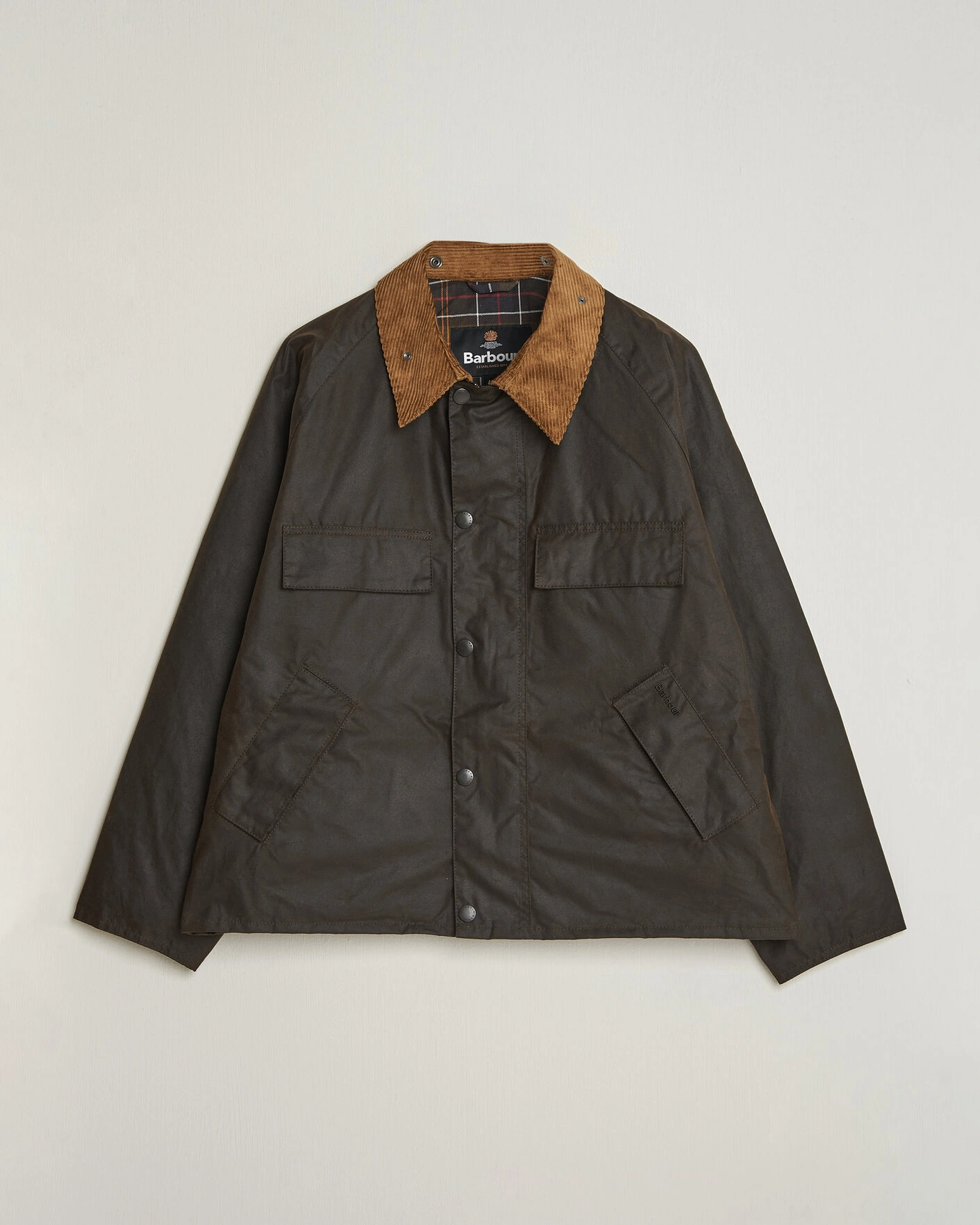 Herr | Jackor | Barbour Heritage | Four Pocket Transport Wax Jacket Dark Brown