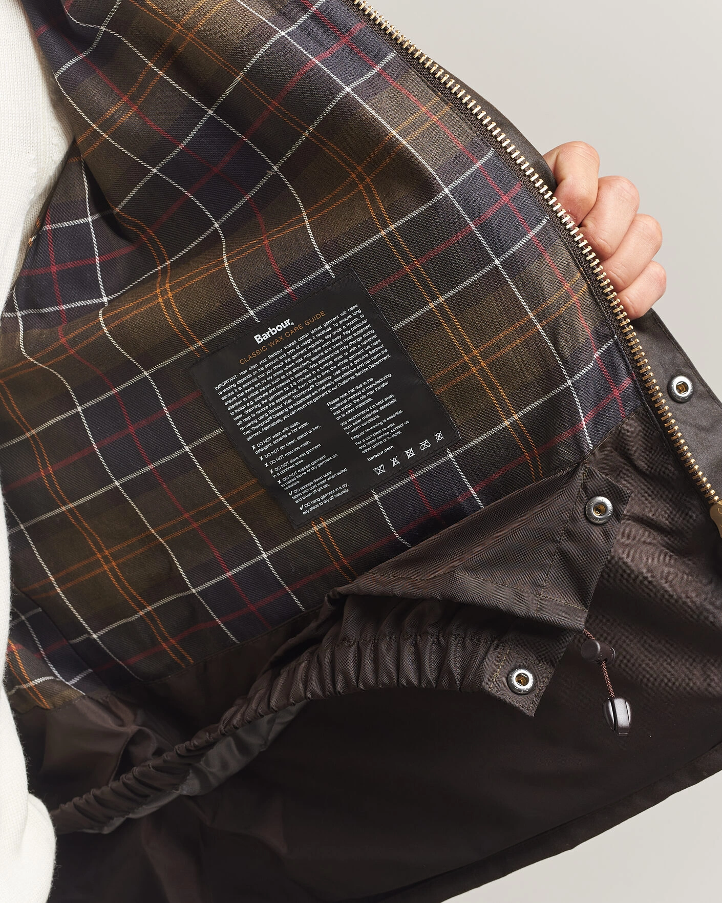Herr | Jackor | Barbour Heritage | Four Pocket Transport Wax Jacket Dark Brown