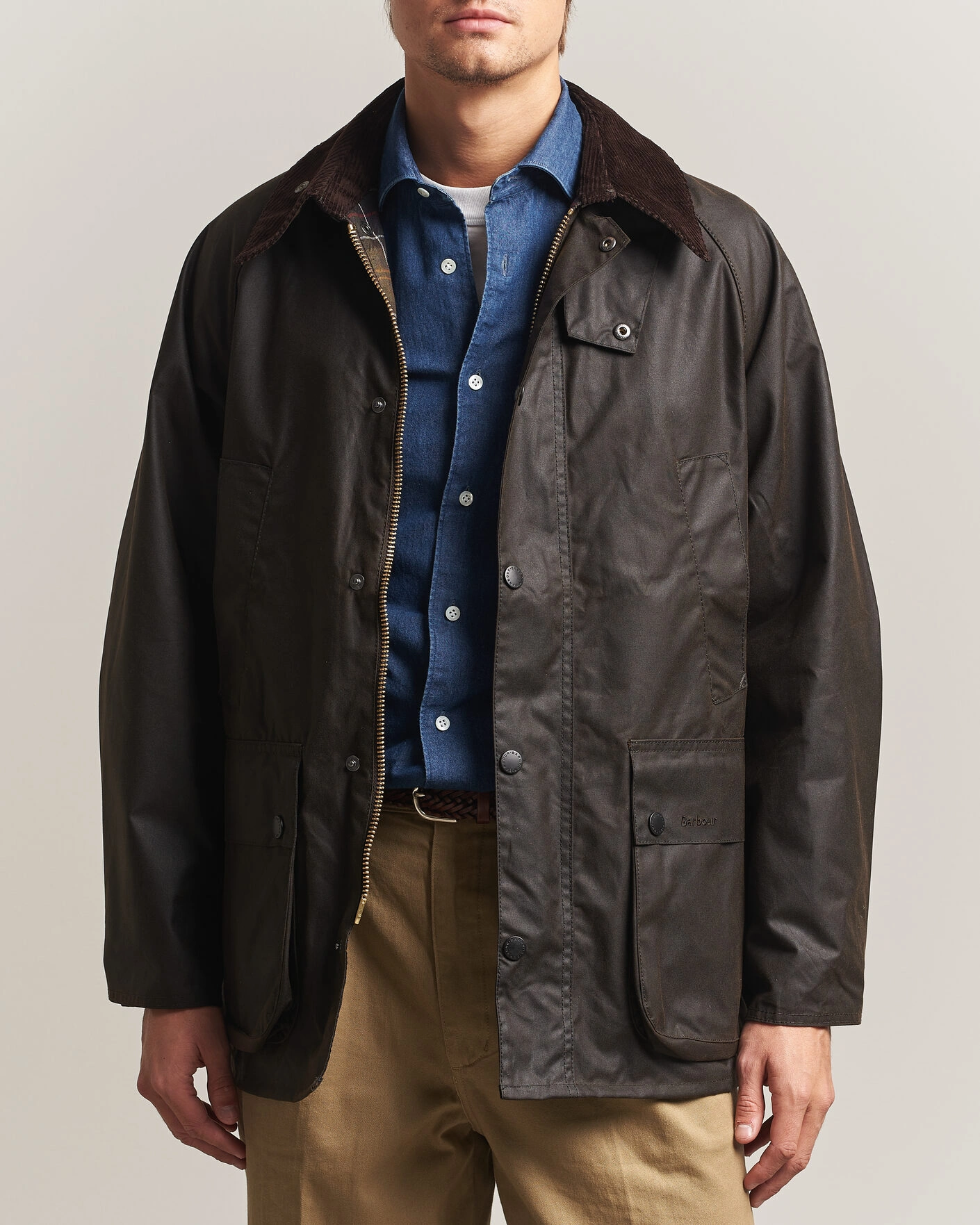 Herr | Jackor | Barbour Heritage | Oversize Bedale Wax Jacket Dark Brown