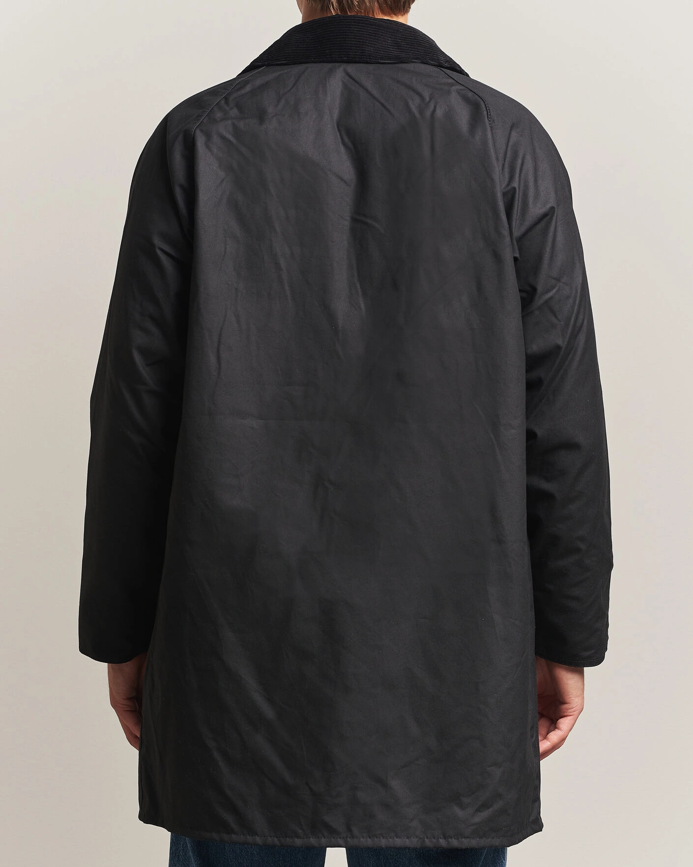 Herr | Jackor | Barbour Heritage | Long Spey Wax Jacket Black