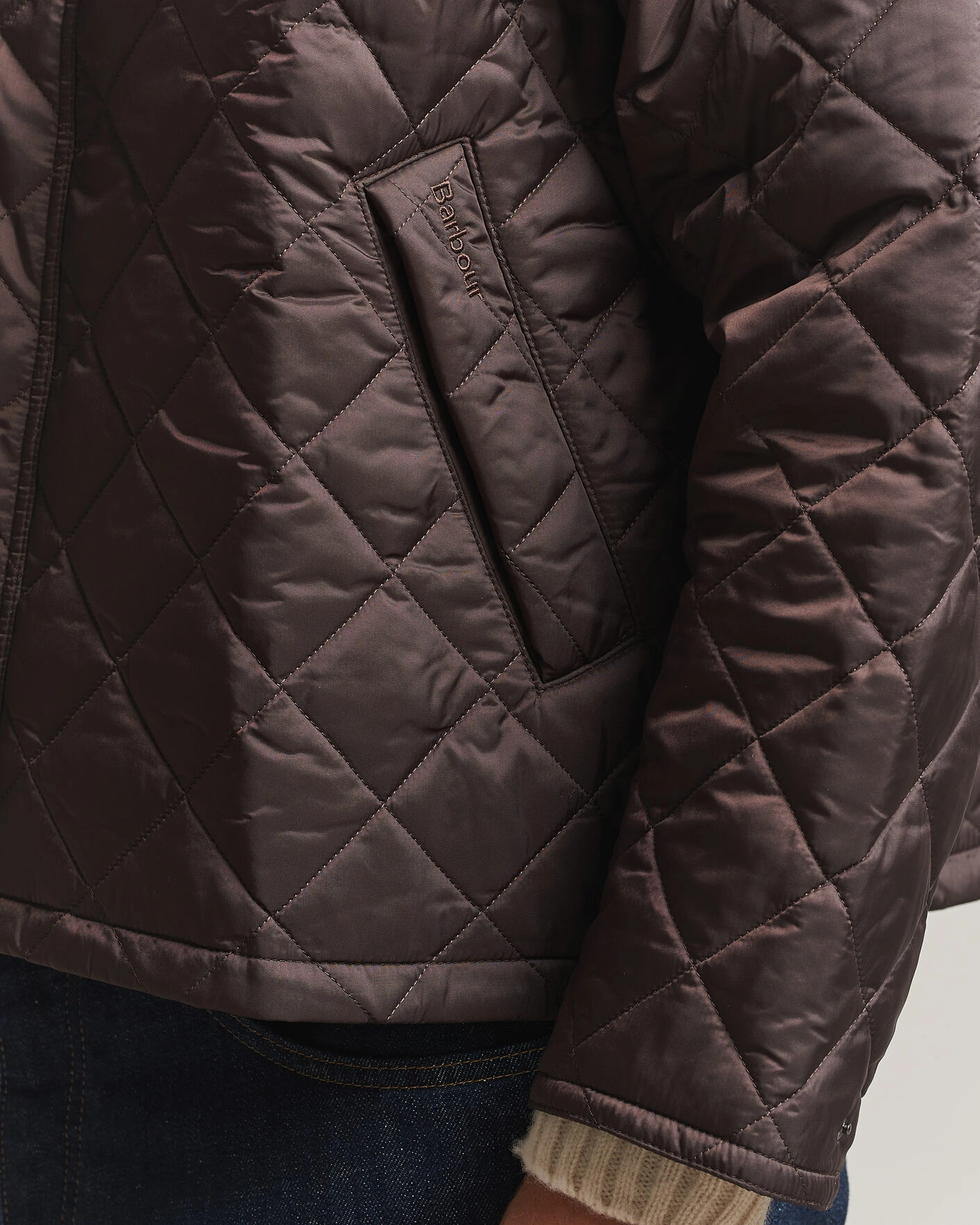 Herr | Jackor | Barbour Heritage | Oversize Transport Quilted Jacket Dark Brown