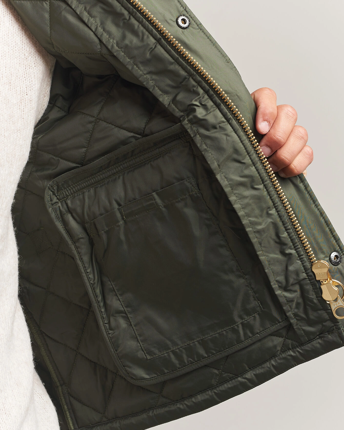 Herr | Jackor | Barbour Heritage | Spey Quilted Jacket Sage