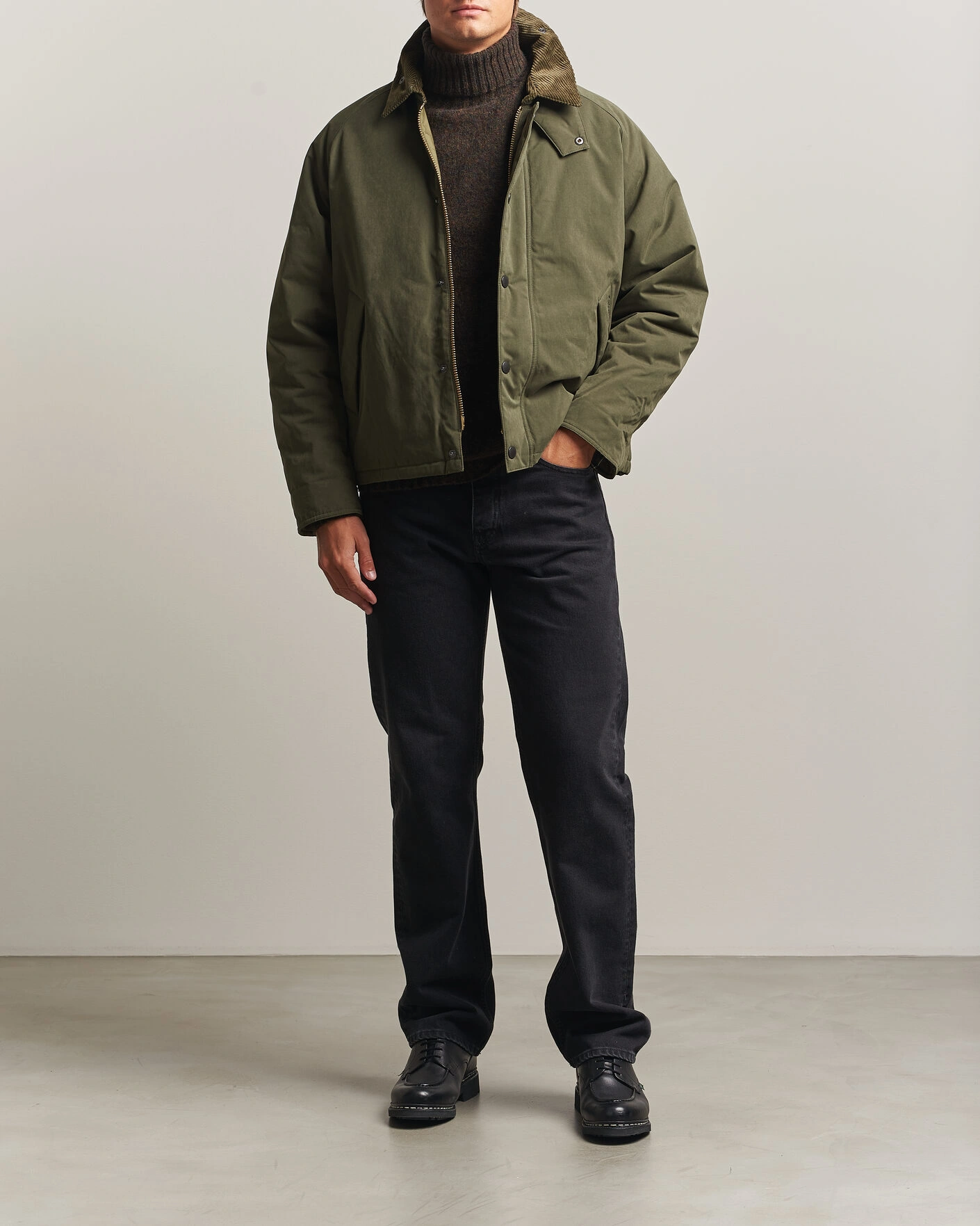 Herr | Jackor | Barbour Heritage | Padded Rollback Transport Jacket Olive