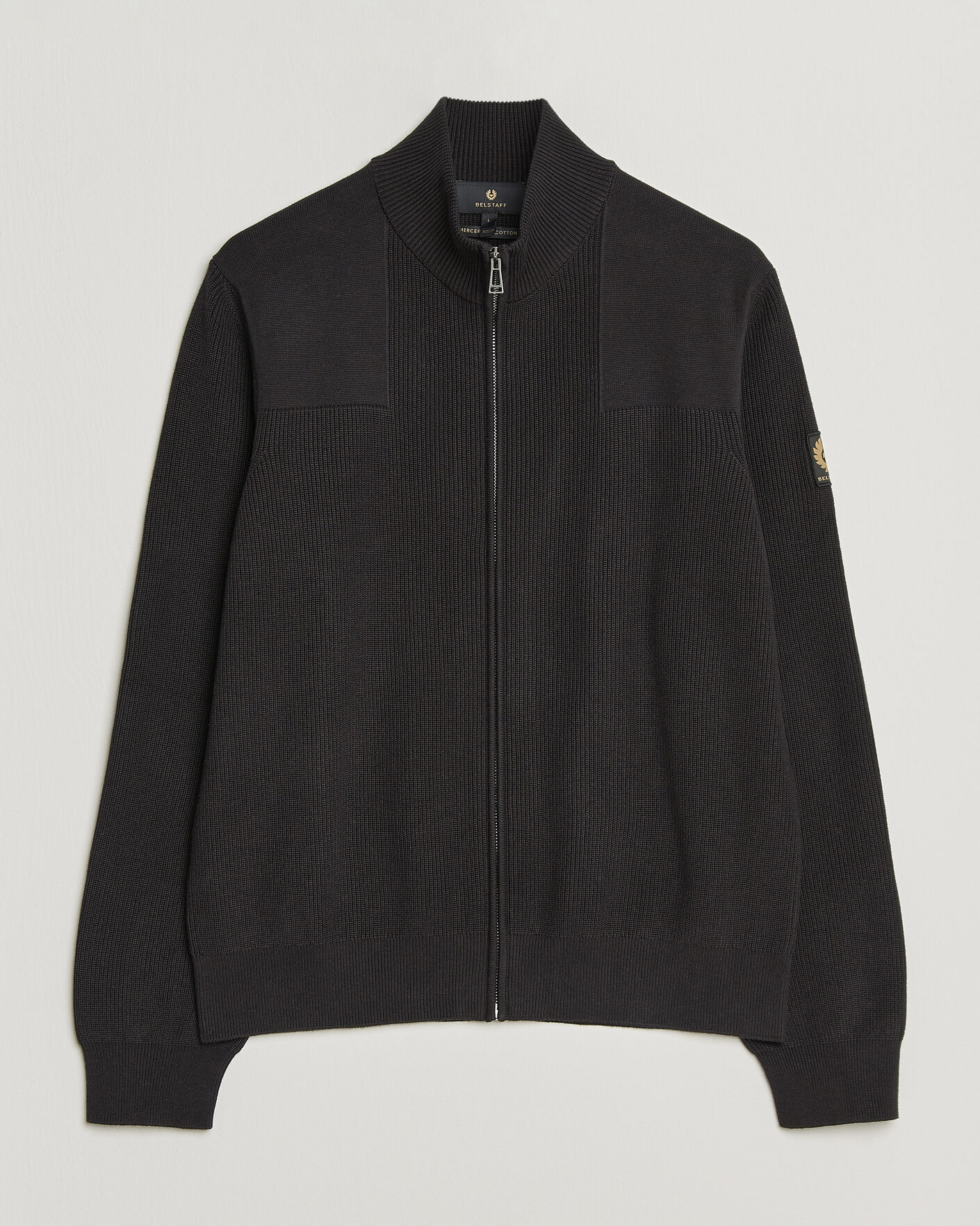 Herr | Tröjor | Belstaff | Commander Knitted Full Zip Black