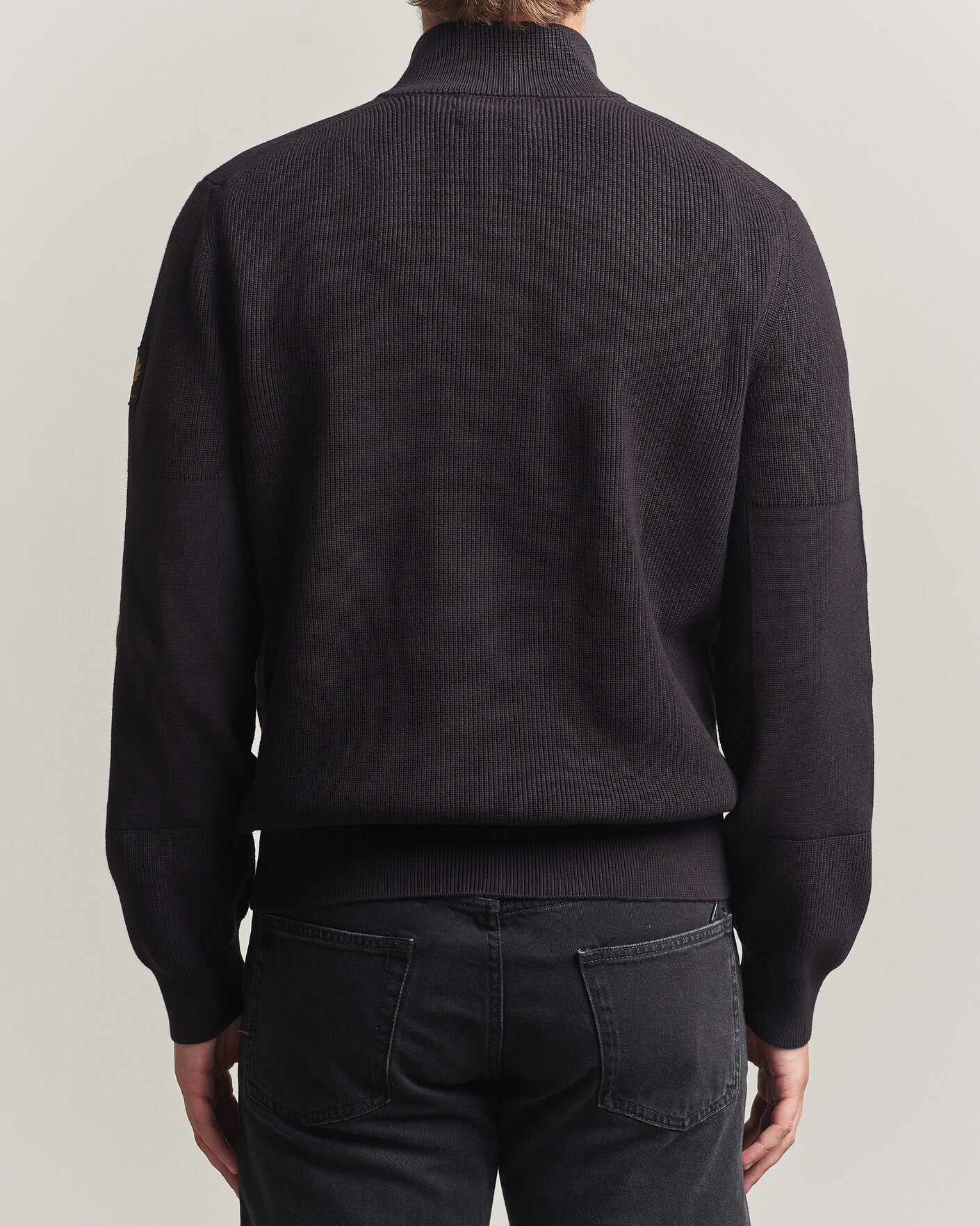Herr | Tröjor | Belstaff | Commander Knitted Full Zip Black