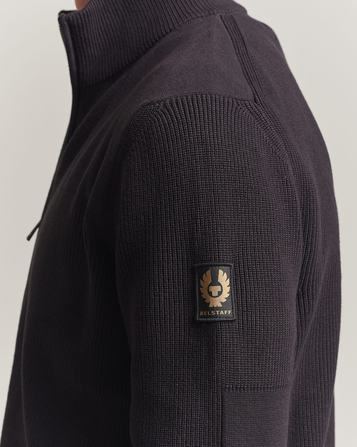 Herr | Tröjor | Belstaff | Commander Knitted Full Zip Black