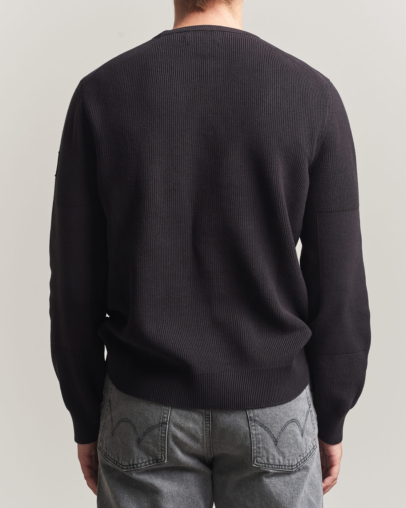 Herr | Tröjor | Belstaff | Commander Knitted Crew Neck Black