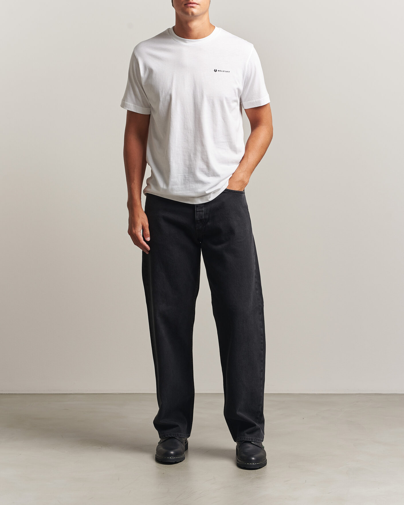 Herr | T-Shirts | Belstaff | 3-Pack Crew Neck T-Shirt Black/Dark Ink/White