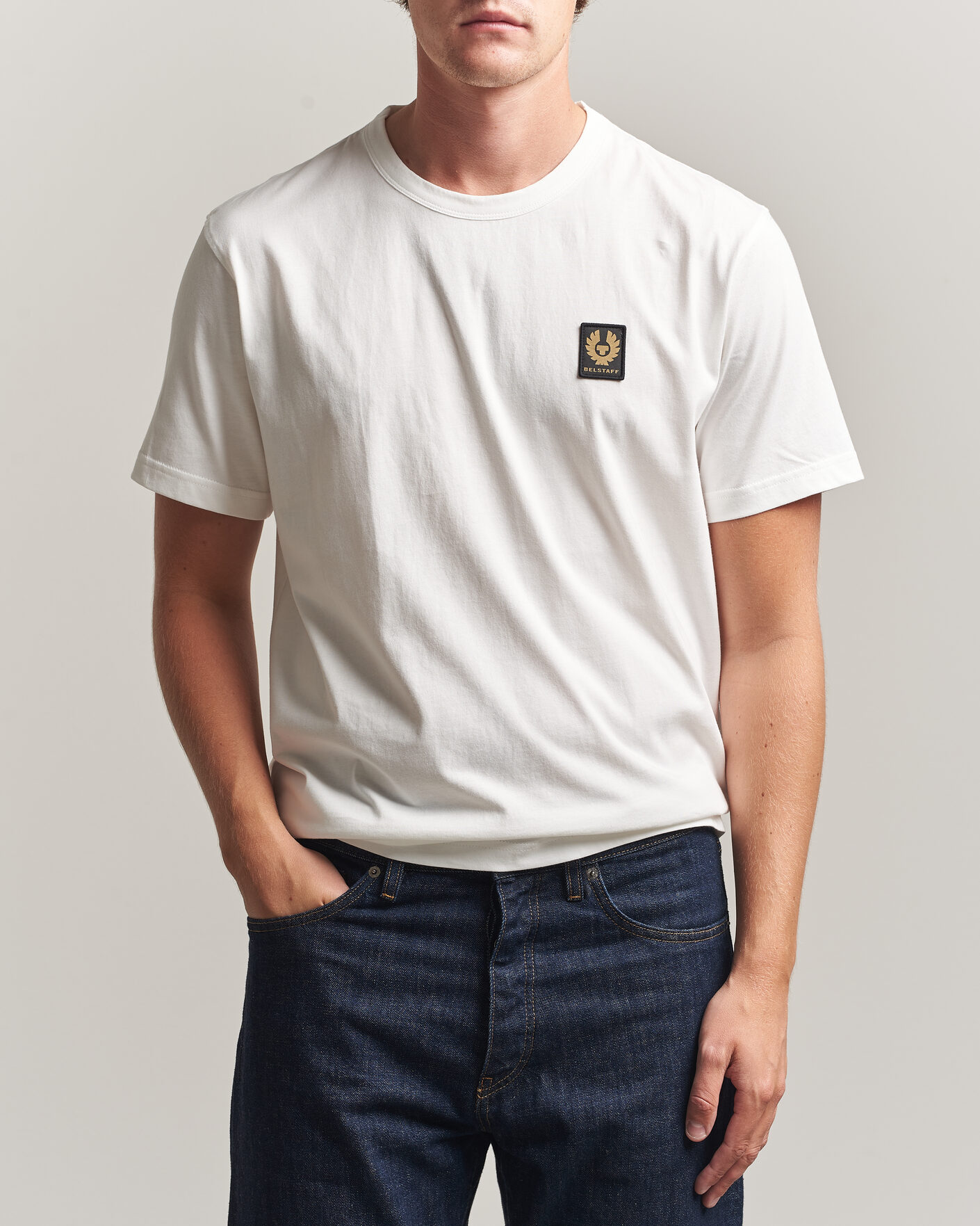 Herr | T-Shirts | Belstaff | Signature Crew Neck T-Shirt White