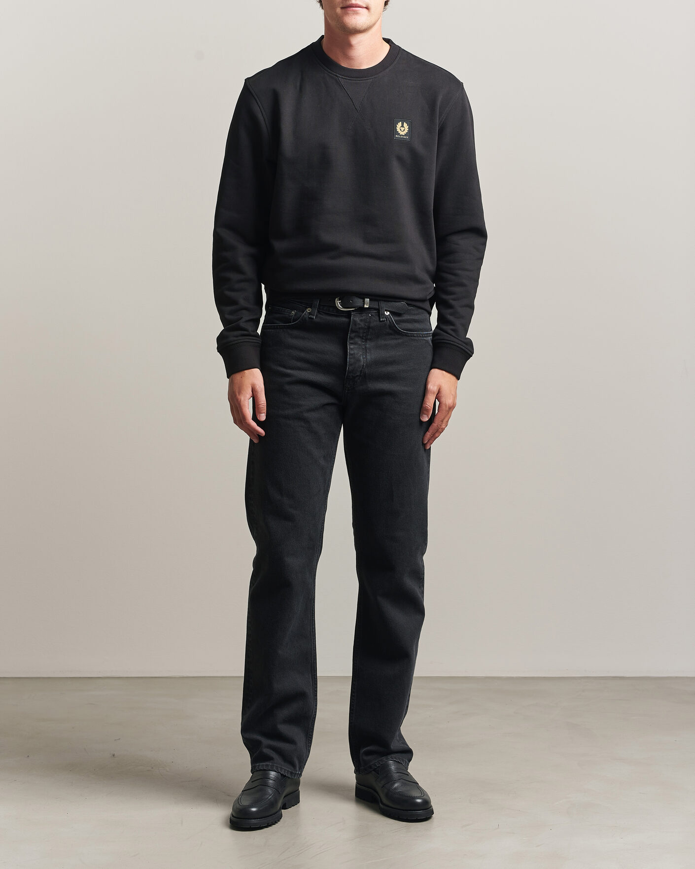 Herr | Tröjor | Belstaff | Signature Crew Neck Sweatshirt Black