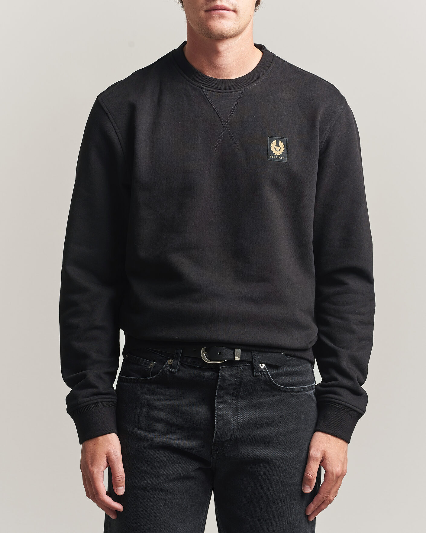 Herr | Tröjor | Belstaff | Signature Crew Neck Sweatshirt Black