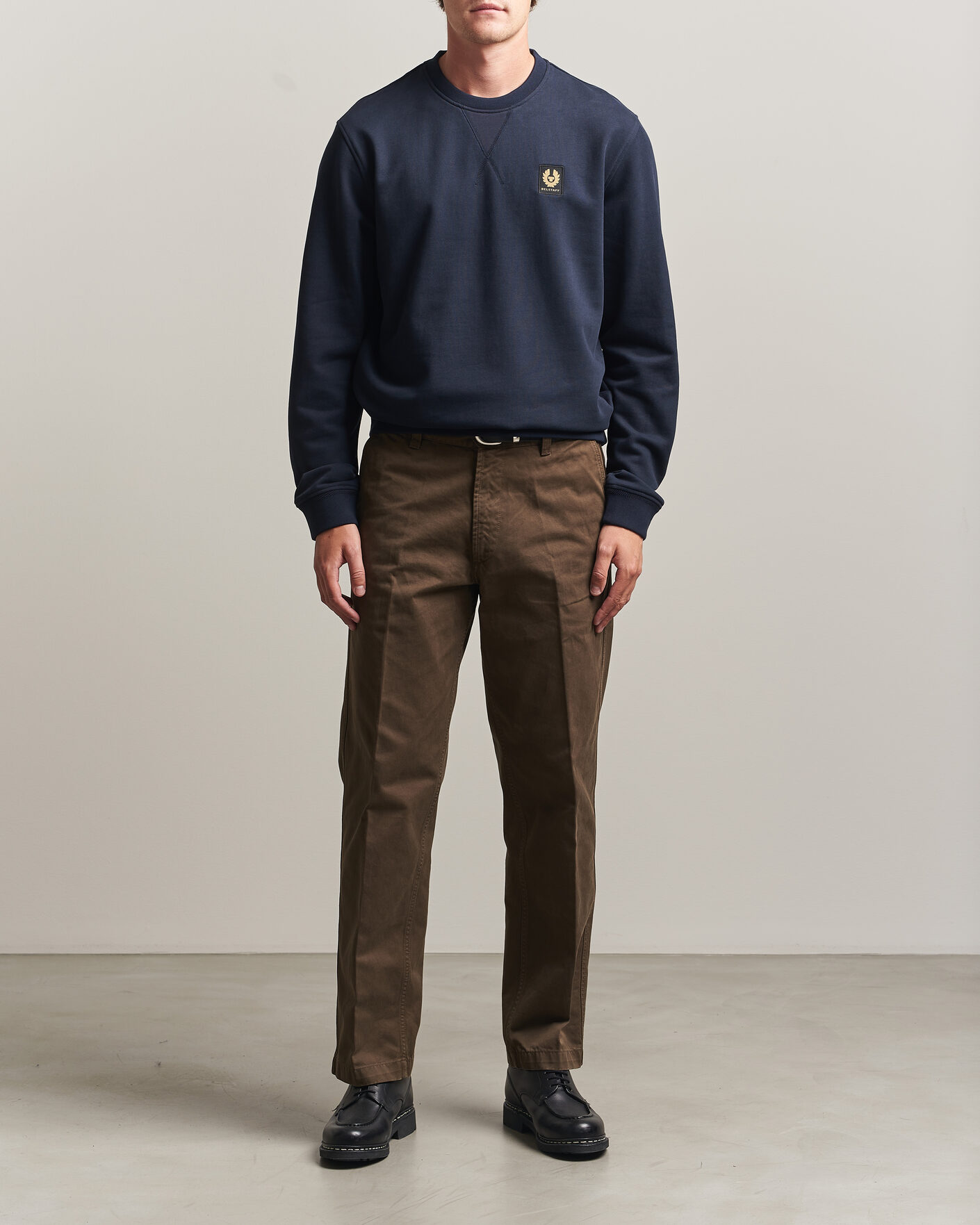 Herr | Tröjor | Belstaff | Signature Crew Neck Sweatshirt Dark Ink