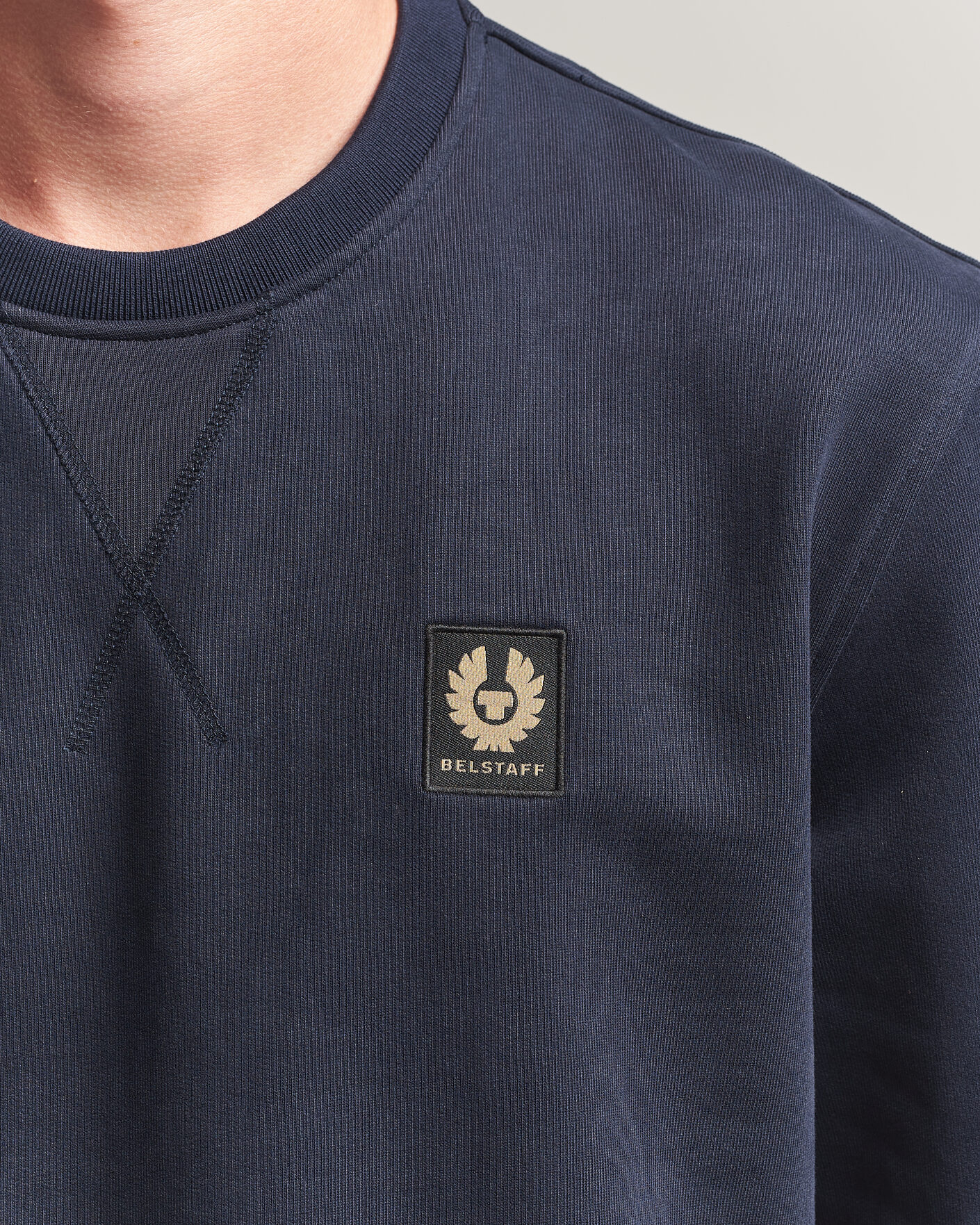 Herr | Tröjor | Belstaff | Signature Crew Neck Sweatshirt Dark Ink