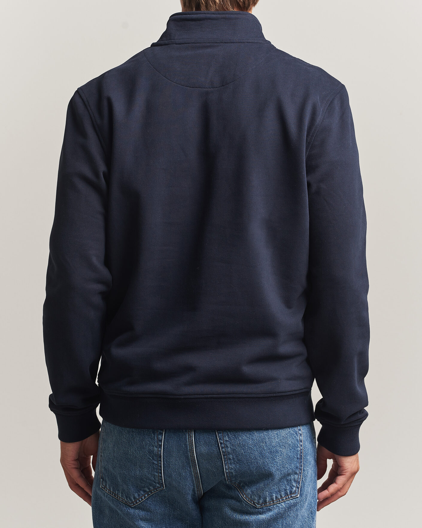 Herr | Tröjor | Belstaff | Signature Half Zip Sweatshirt Dark Ink