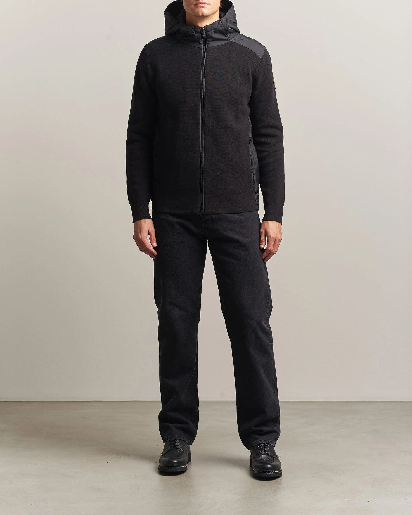 Herr | Jackor | Belstaff | Console Hooded Hybrid Jacket Black