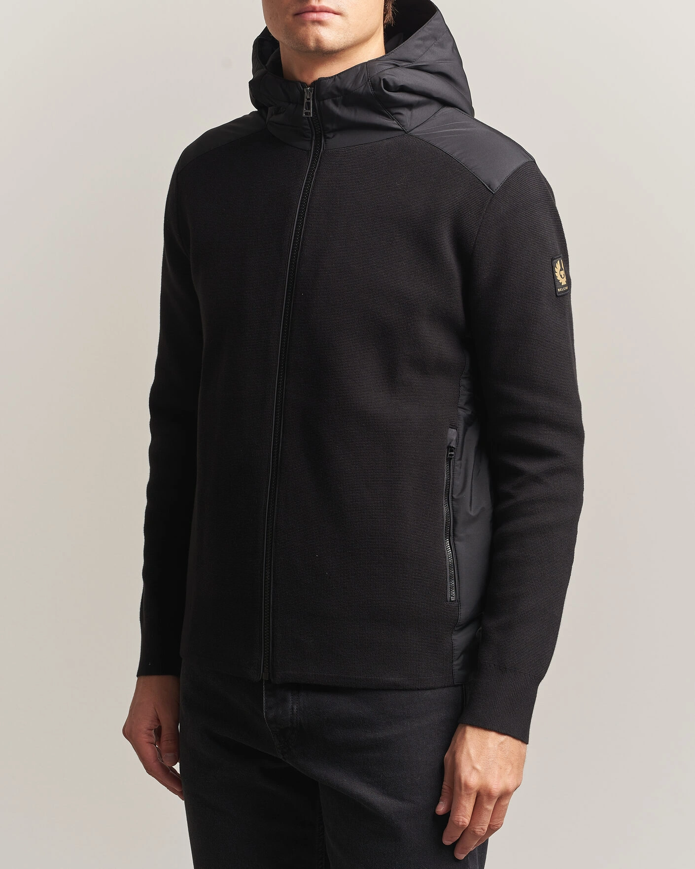Herr | Jackor | Belstaff | Console Hooded Hybrid Jacket Black