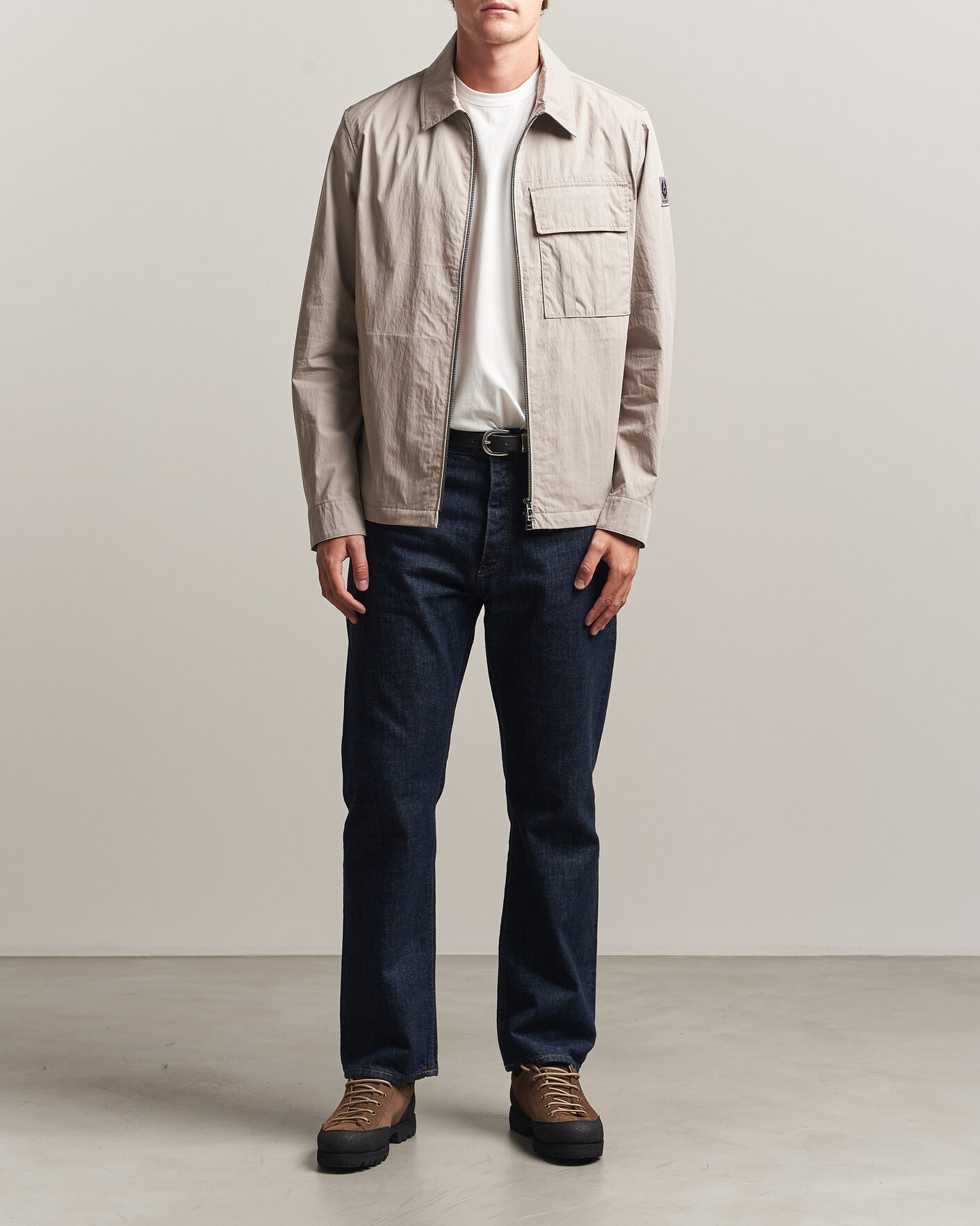 Herr | Skjortor | Belstaff | Cargo Overshirt Concrete