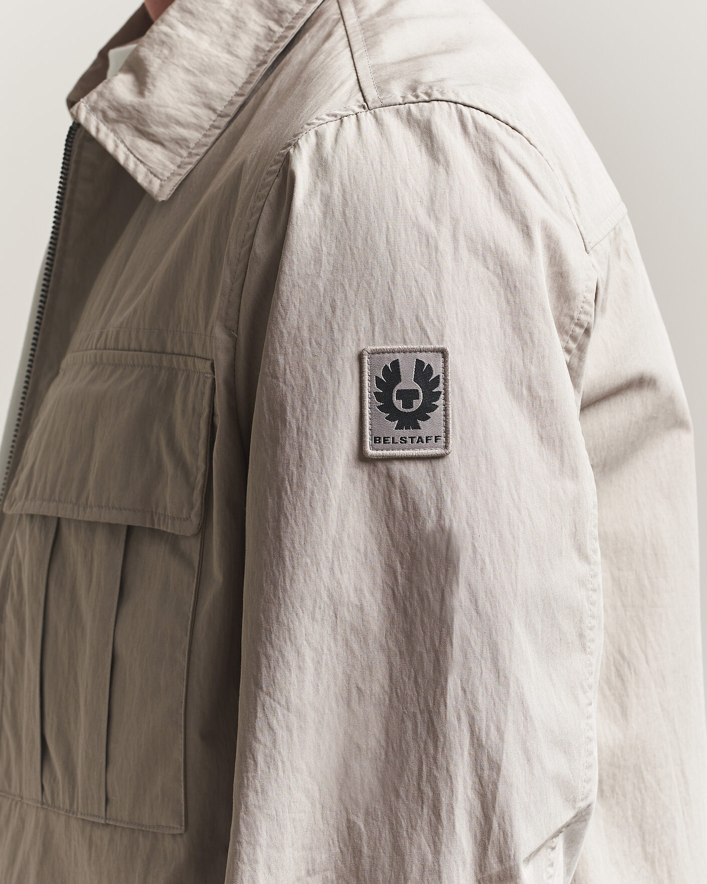 Herr | Skjortor | Belstaff | Cargo Overshirt Concrete